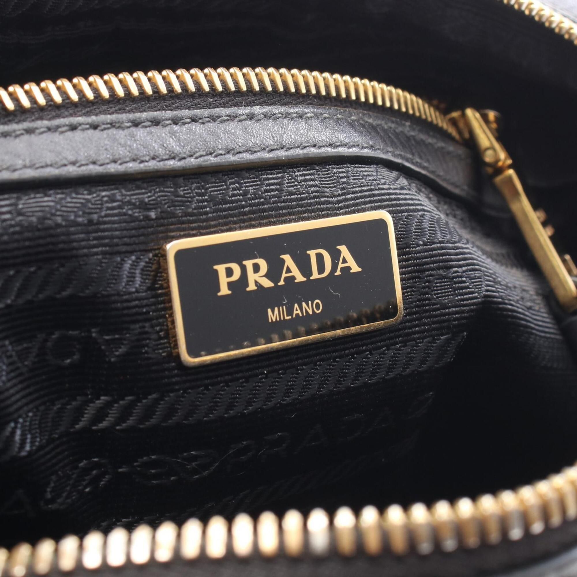 Canvas Leather Handbag Shoulder Bag (Pre-Owned) - Prada - Modalova
