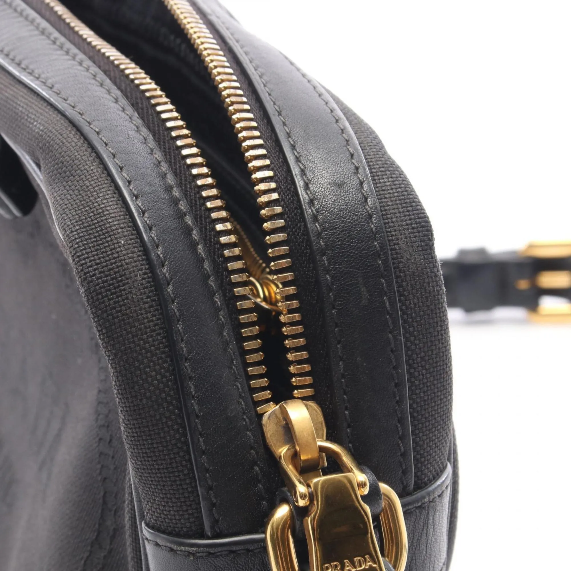 Canvas Leather Handbag Shoulder Bag (Pre-Owned) - Prada - Modalova