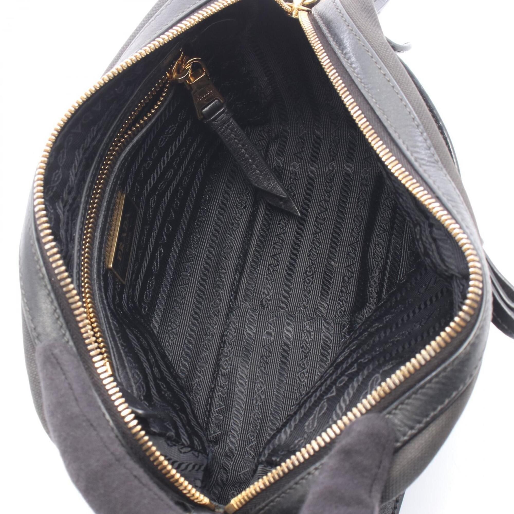 Canvas Leather Handbag Shoulder Bag (Pre-Owned) - Prada - Modalova