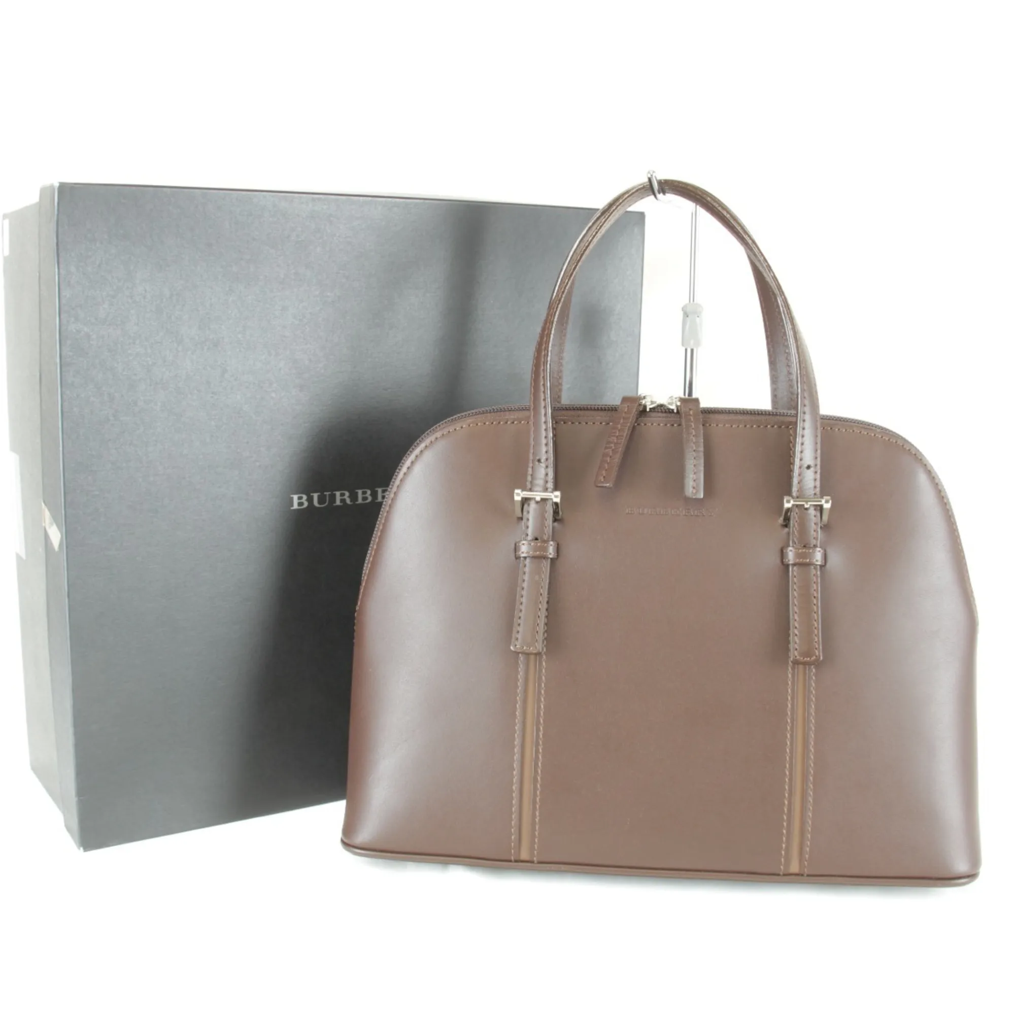 Leather Handbag (Pre-Owned) - Burberry - Modalova