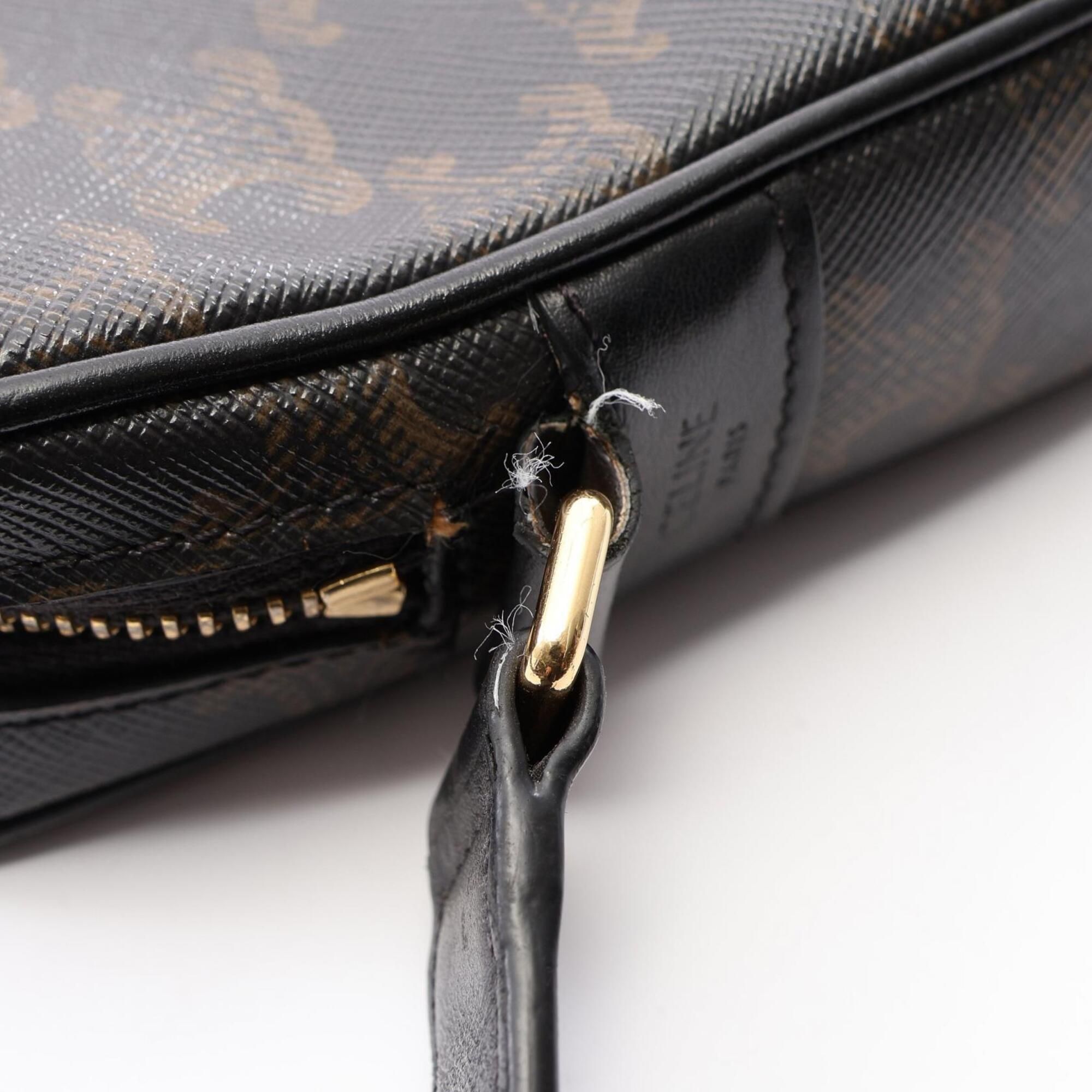 Coated Canvas Leather Handbag Messenger Bag Shoulder Bag (Pre-Owned) - Celine - Modalova