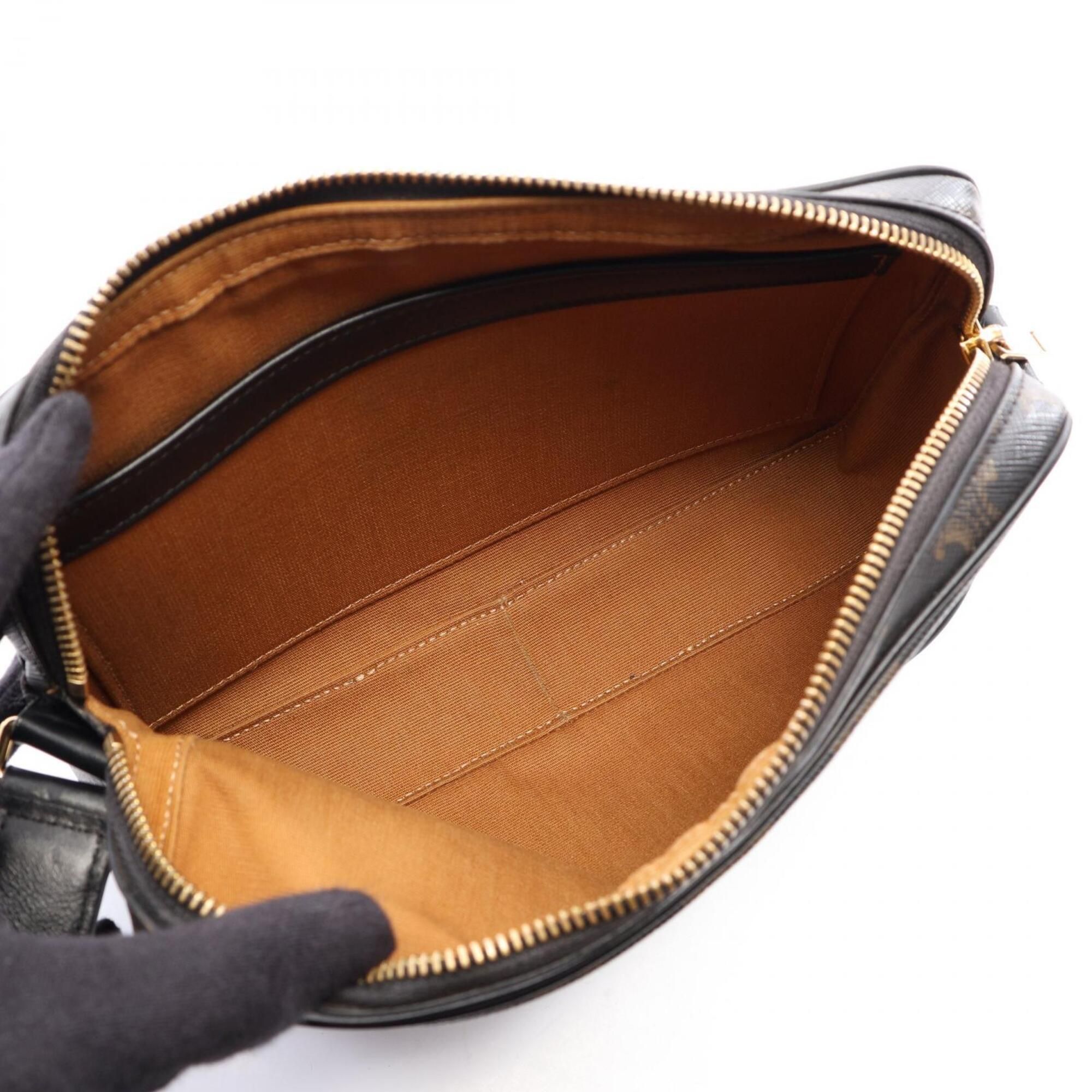 Coated Canvas Leather Handbag Messenger Bag Shoulder Bag (Pre-Owned) - Celine - Modalova