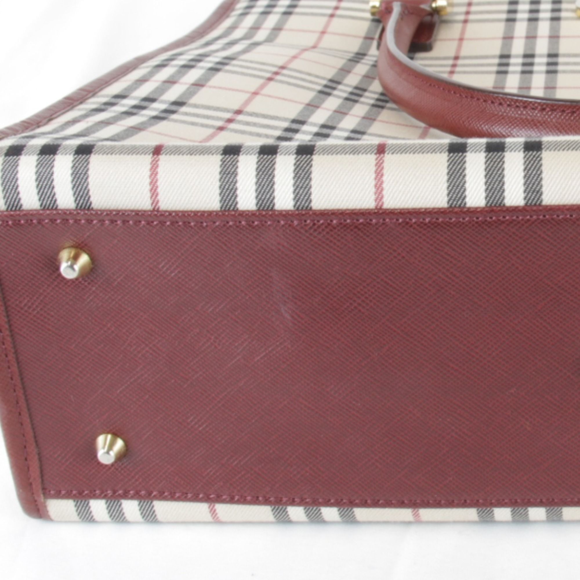 Canvas Leather Tote Bag (Pre-Owned) - Burberry - Modalova