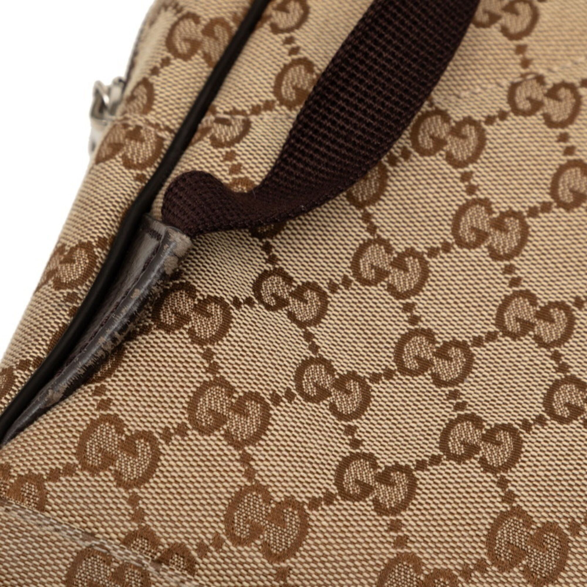 Canvas Leather Backpack (Pre-Owned) - Gucci - Modalova