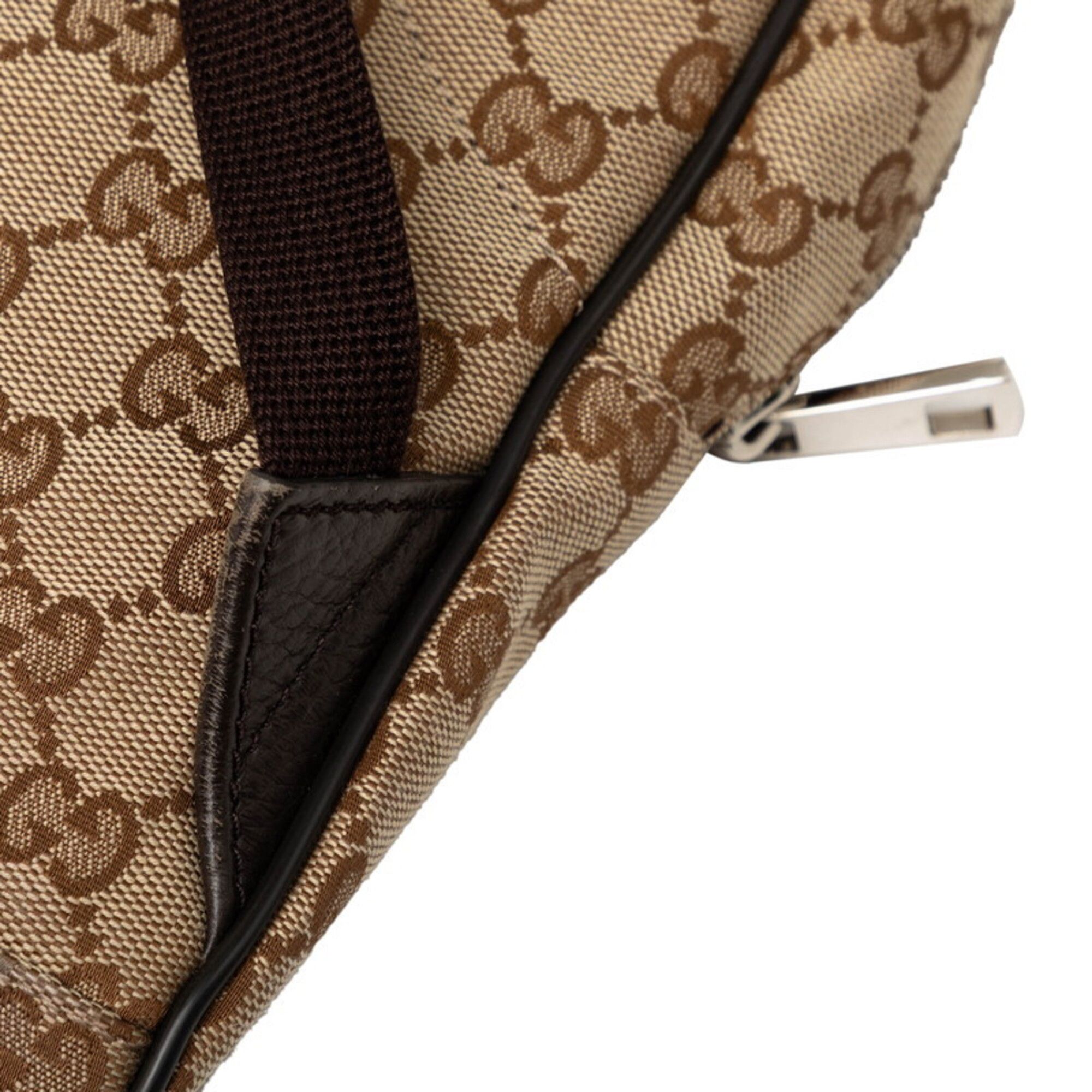 Canvas Leather Backpack (Pre-Owned) - Gucci - Modalova