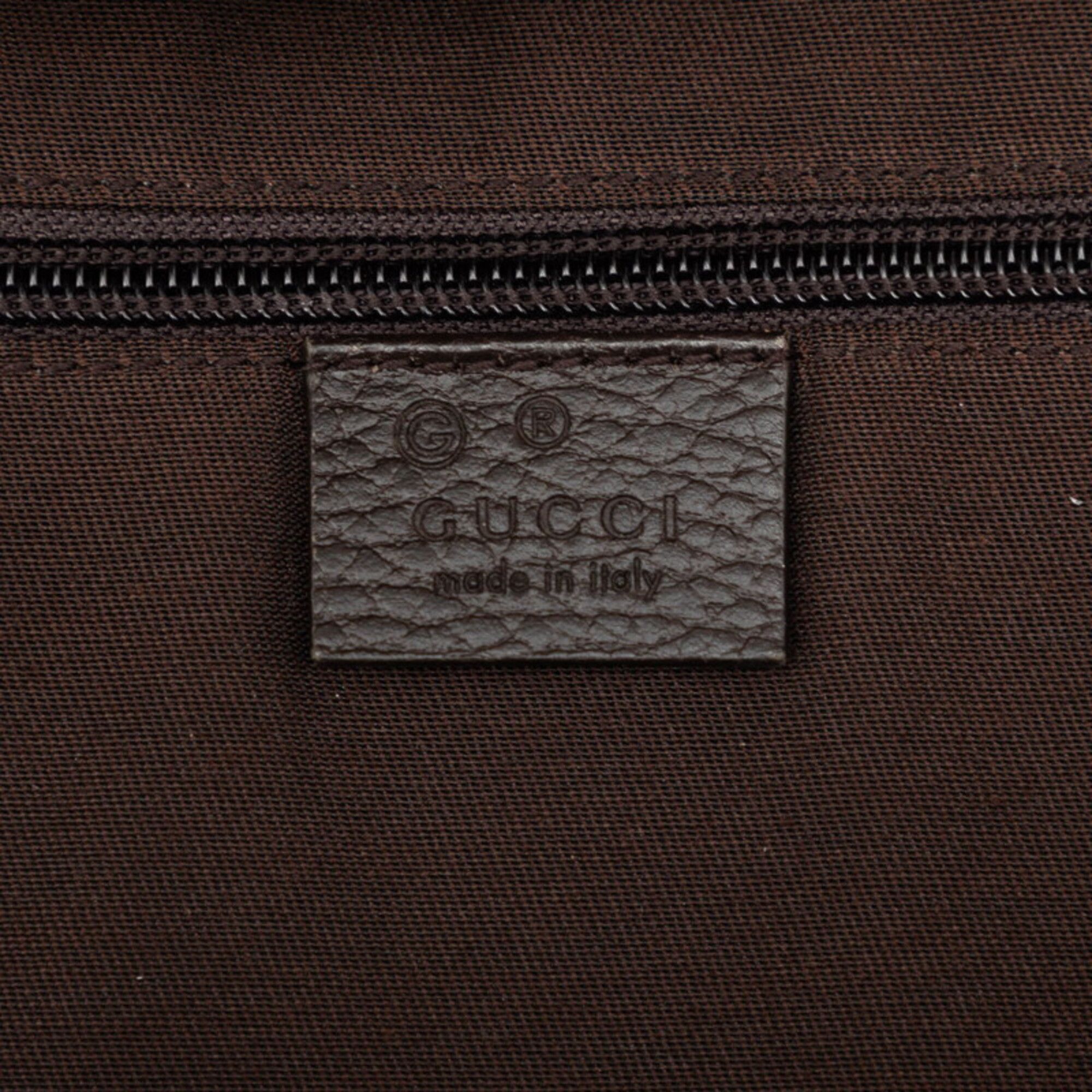 Canvas Leather Backpack (Pre-Owned) - Gucci - Modalova