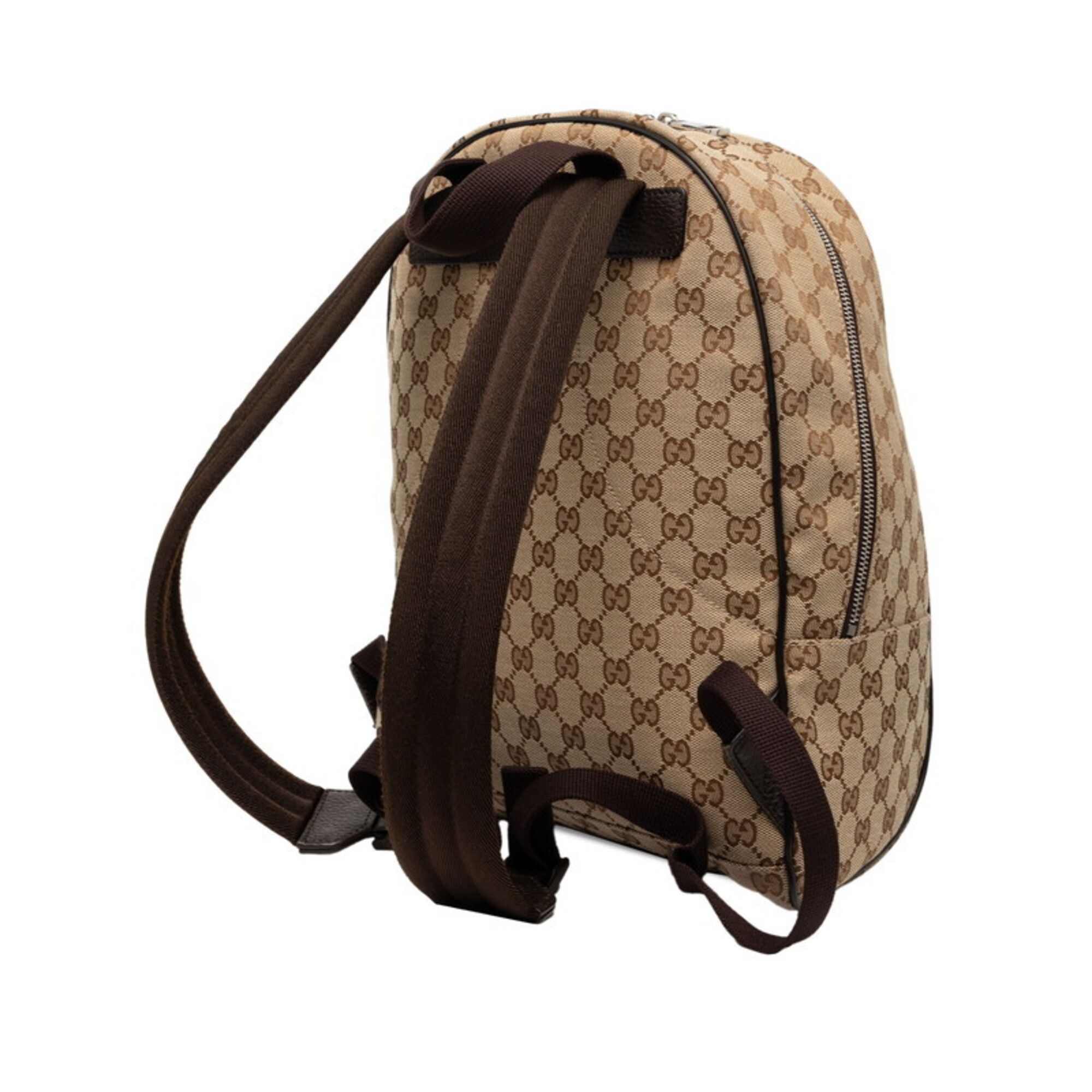 Canvas Leather Backpack (Pre-Owned) - Gucci - Modalova