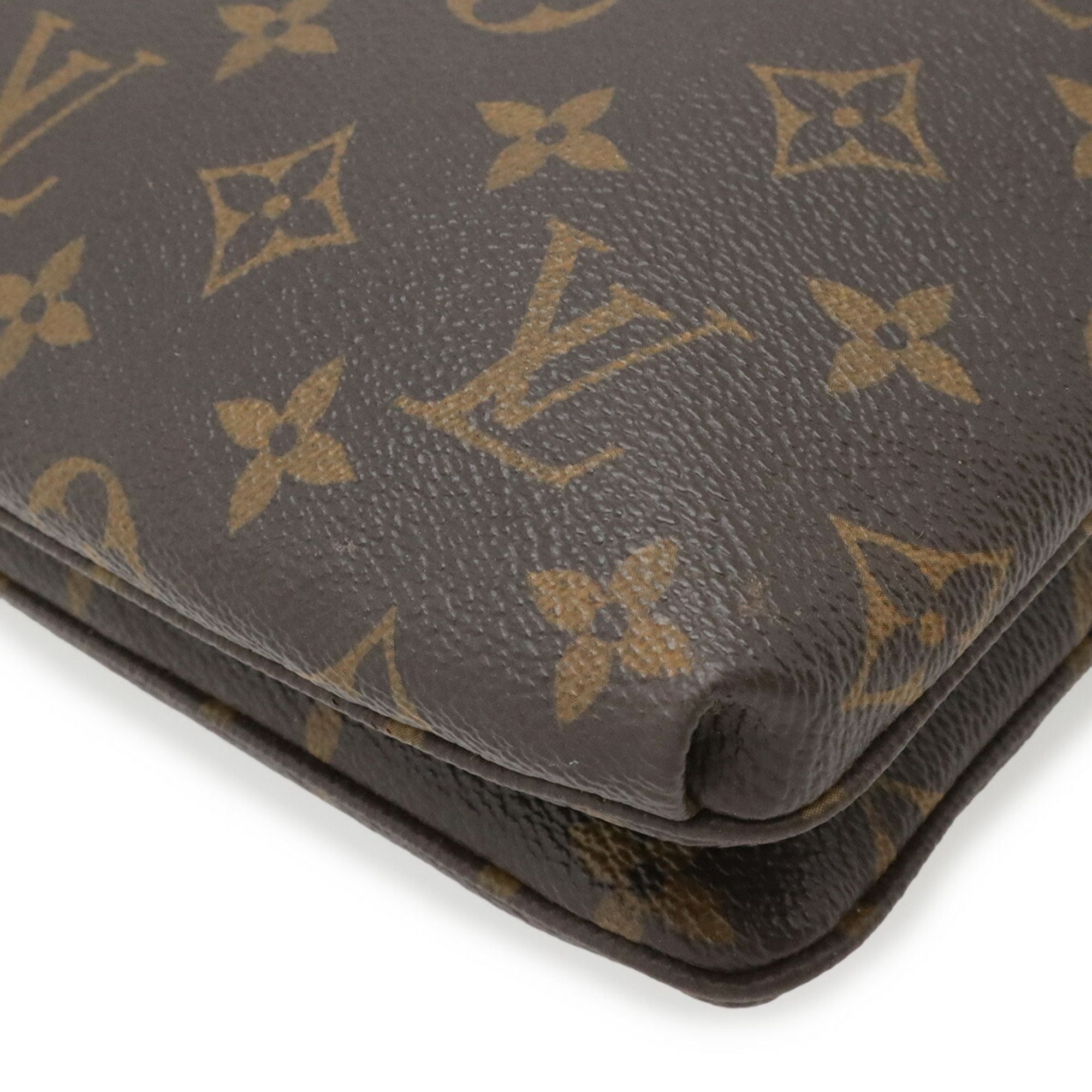 Monogram Monogram Leather Pochette Shoulder Bag (Pre-Owned) - Louis Vuitton - Modalova