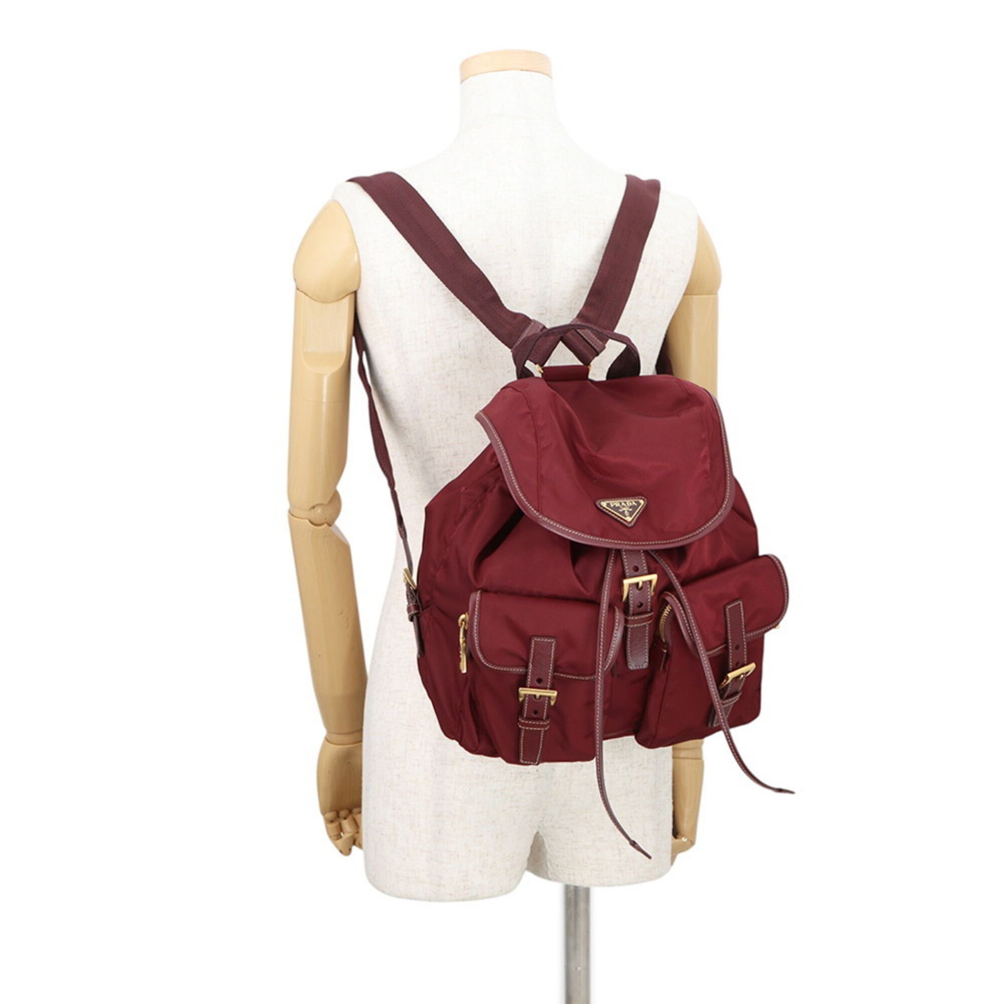 Nylon Leather Backpack Handbag (Pre-Owned) - Prada - Modalova