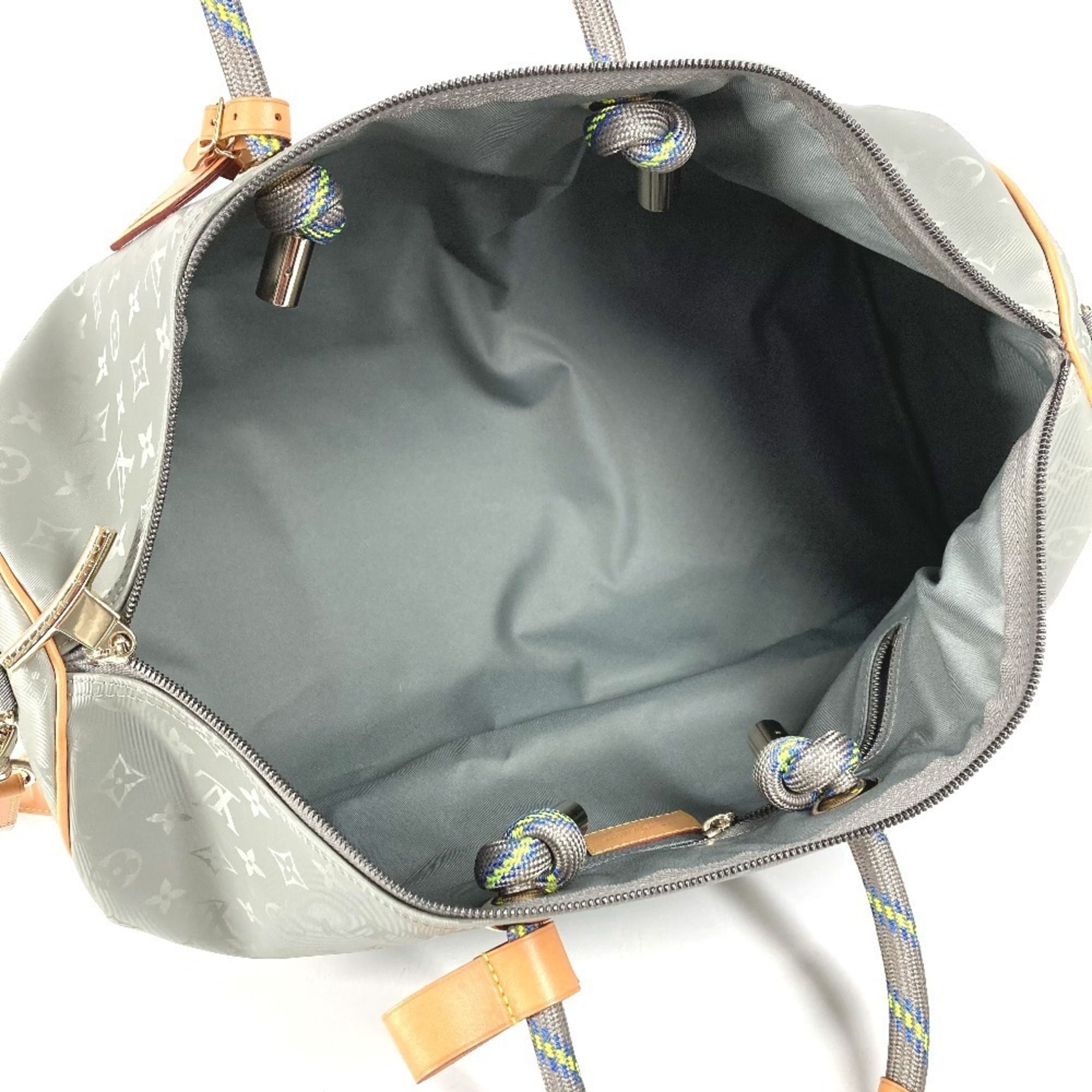 Leather Canvas Boston Bag Handbag Shoulder Bag (Pre-Owned) - Louis Vuitton - Modalova