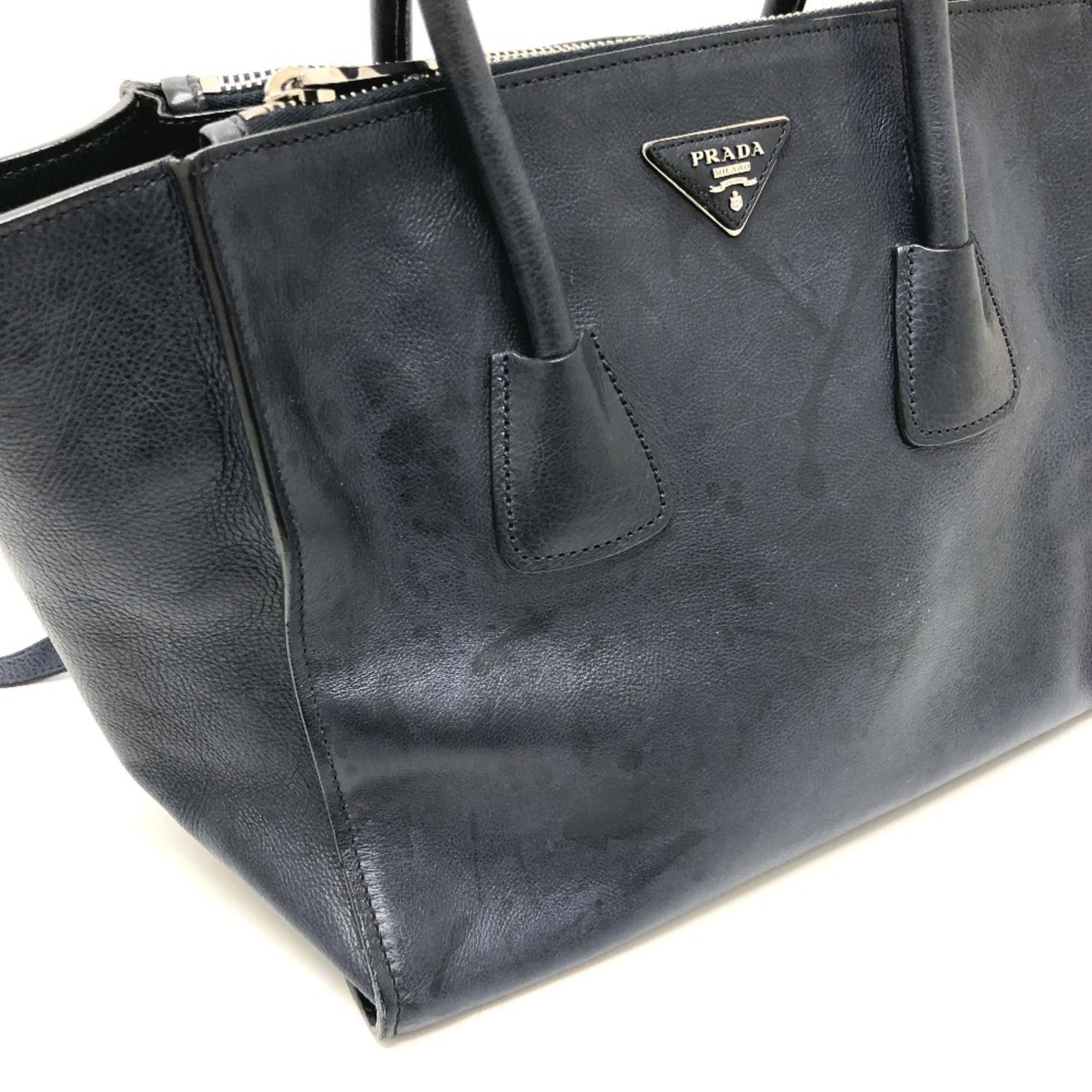 Leather Handbag Tote Bag (Pre-Owned) - Prada - Modalova