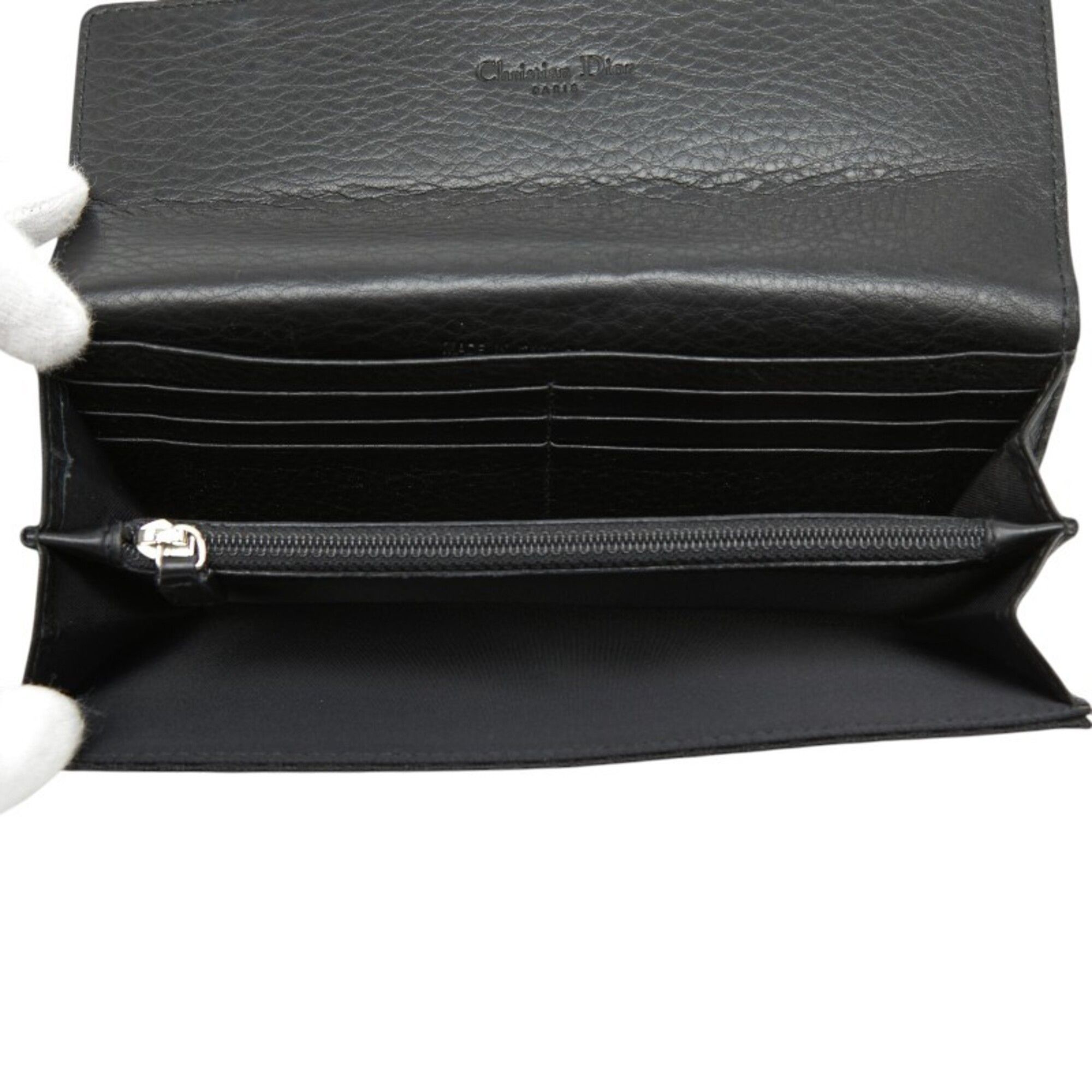 Canvas Leather Long Wallet (Bi-Fold) (Pre-Owned) - Christian Dior - Modalova