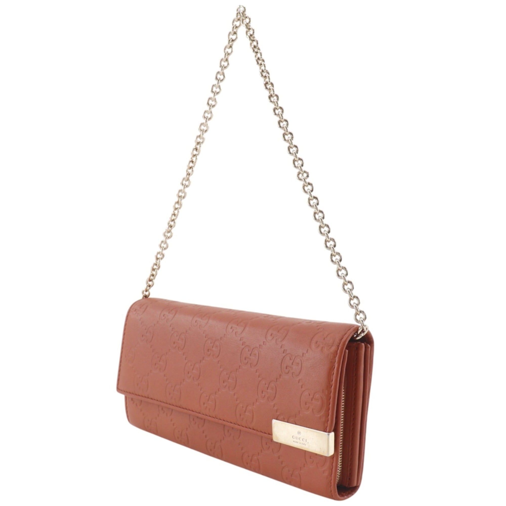 Leather Chain/Shoulder Wallet (Pre-Owned) - Gucci - Modalova