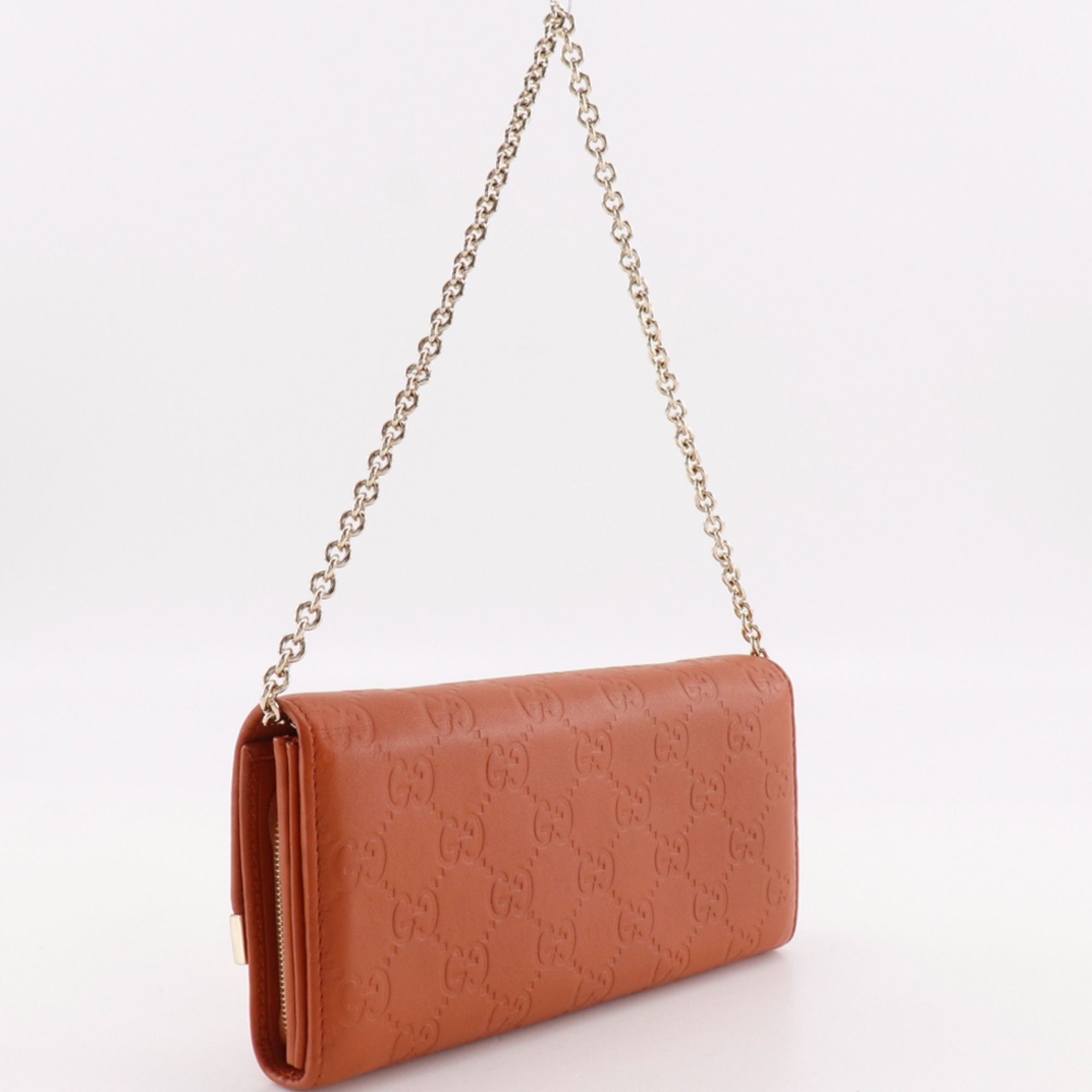 Leather Chain/Shoulder Wallet (Pre-Owned) - Gucci - Modalova
