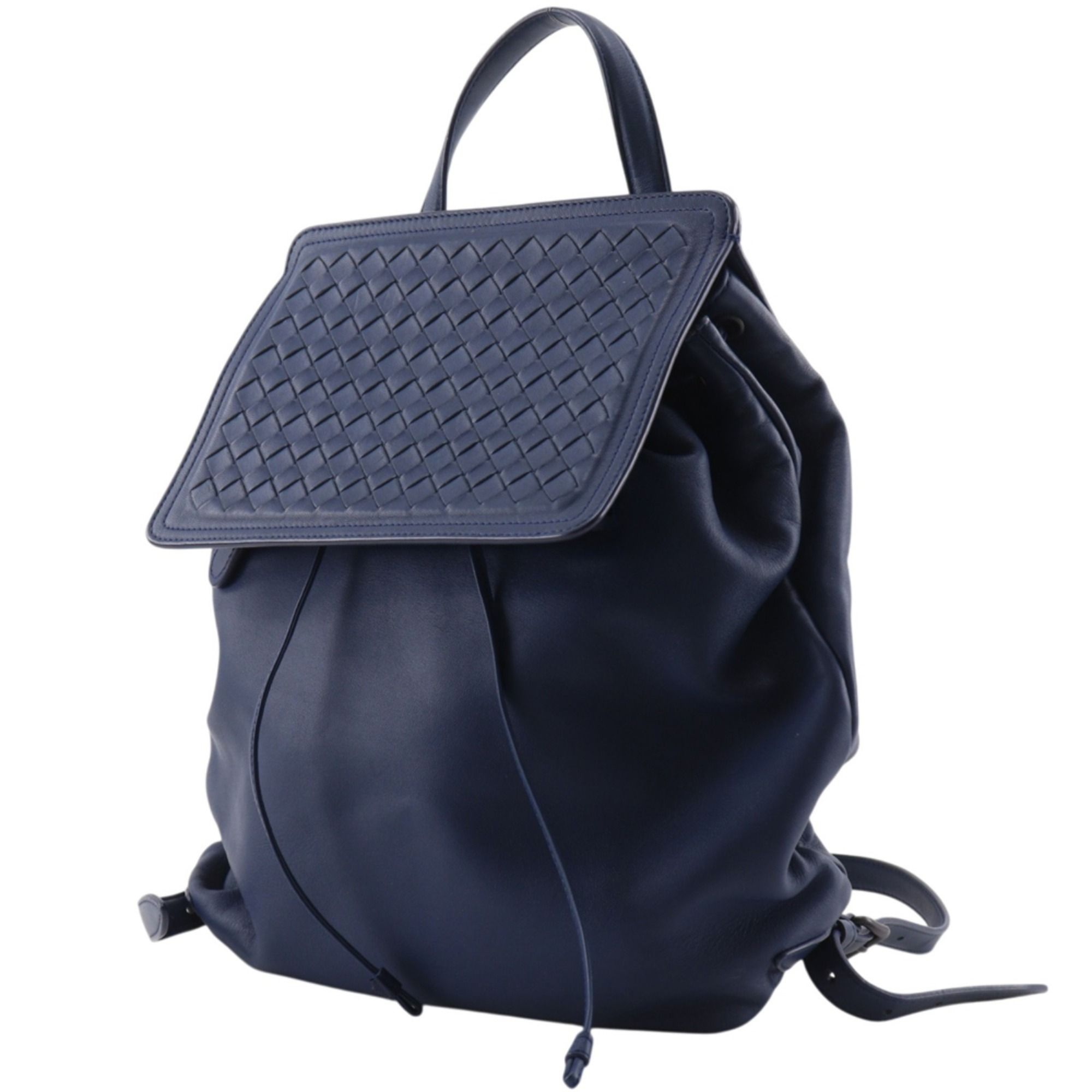 Intrecciato Leather Backpack (Pre-Owned) - Bottega Veneta - Modalova