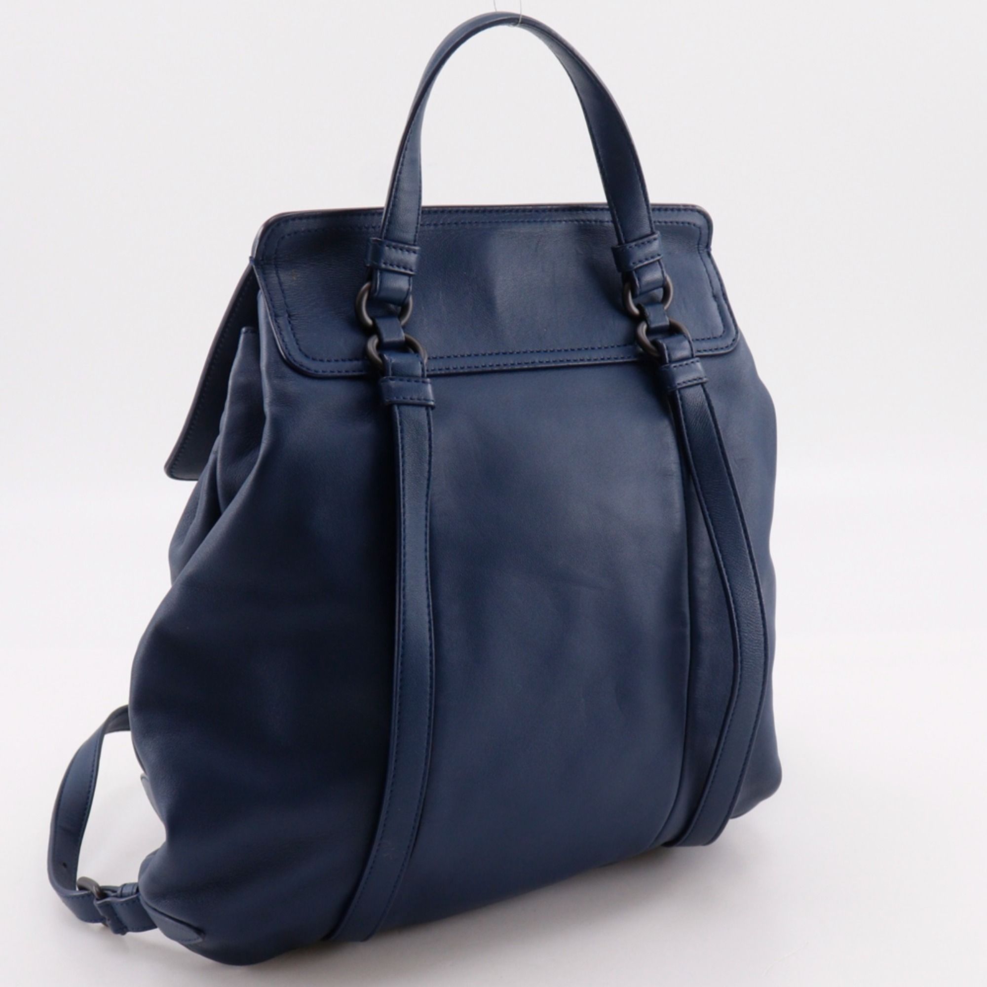 Intrecciato Leather Backpack (Pre-Owned) - Bottega Veneta - Modalova
