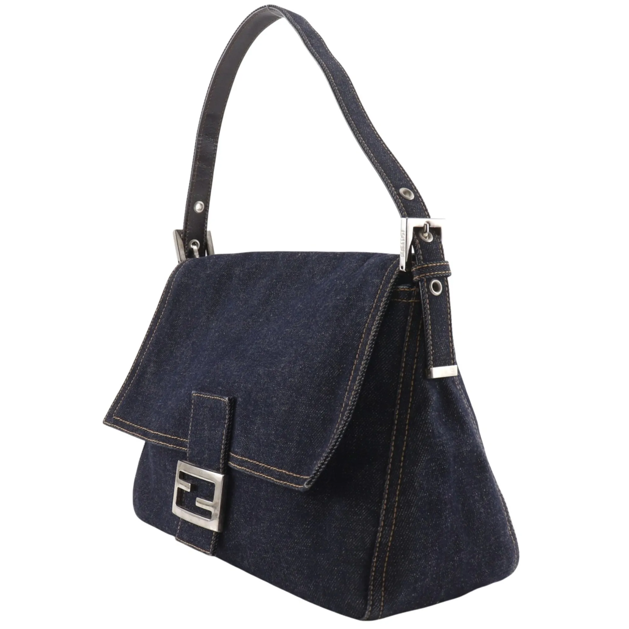 Denim Shoulder Bag (Pre-Owned) - Fendi - Modalova