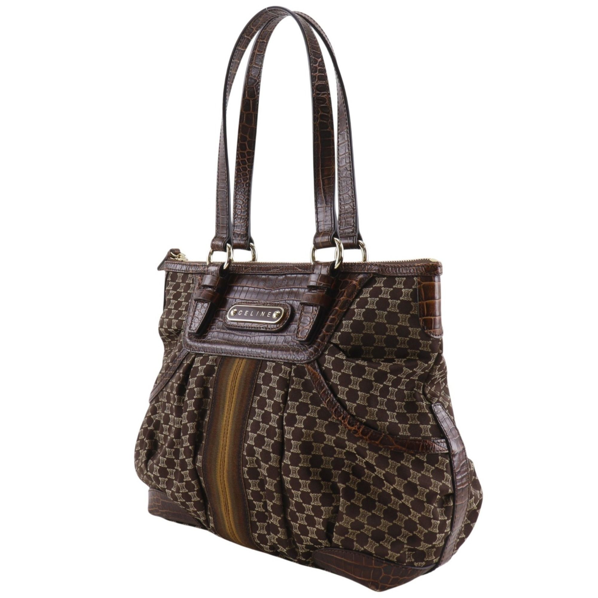 Nylon Canvas Leather Tote Bag (Pre-Owned) - Celine - Modalova