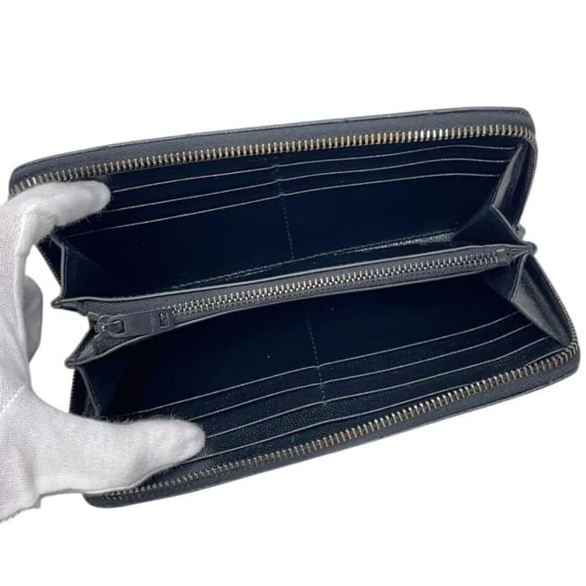 Leather Long Wallet (Bi-Fold) (Pre-Owned) - Saint Laurent - Modalova