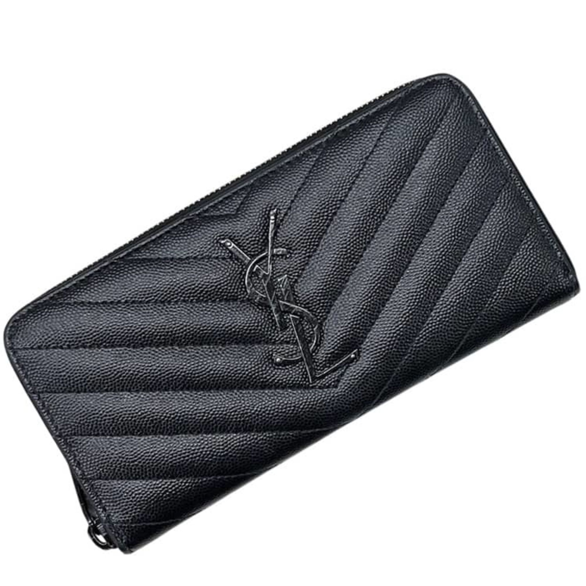 Leather Long Wallet (Bi-Fold) (Pre-Owned) - Saint Laurent - Modalova