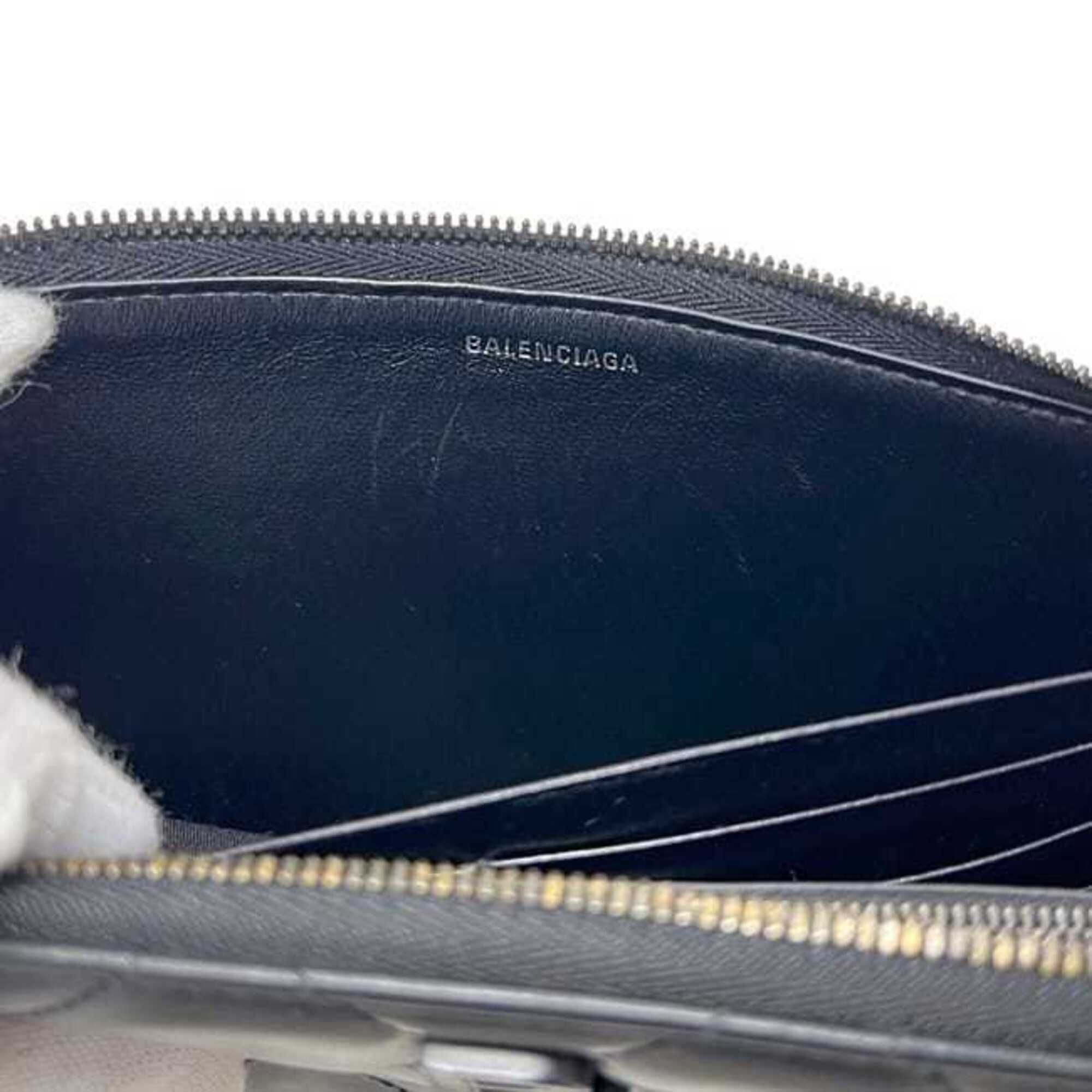 Leather Long Wallet (Bi-Fold) (Pre-Owned) - Balenciaga - Modalova