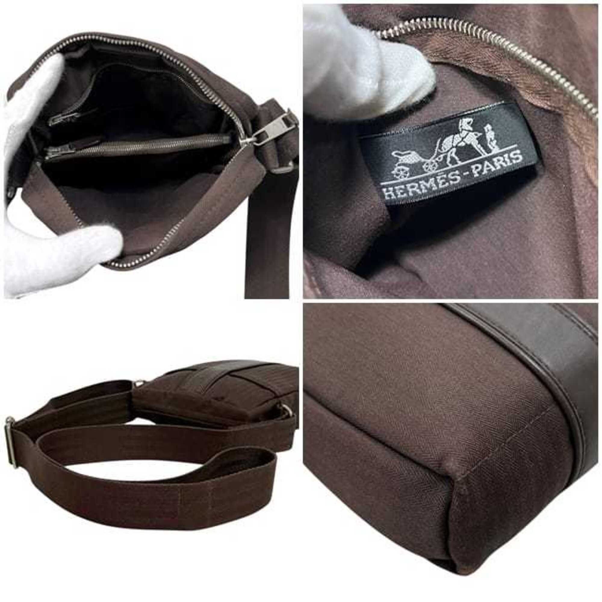 Canvas Leather Shoulder Bag (Pre-Owned) - Hermes - Modalova