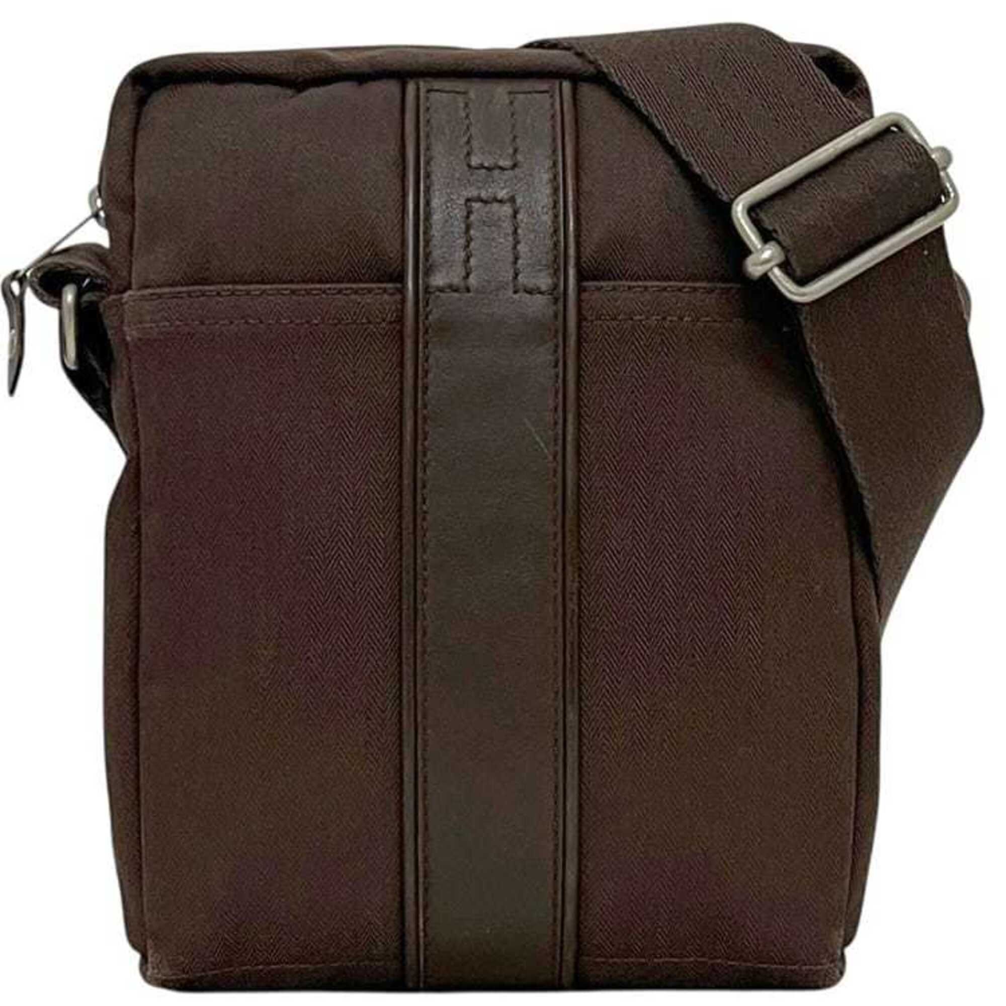 Canvas Leather Shoulder Bag (Pre-Owned) - Hermes - Modalova