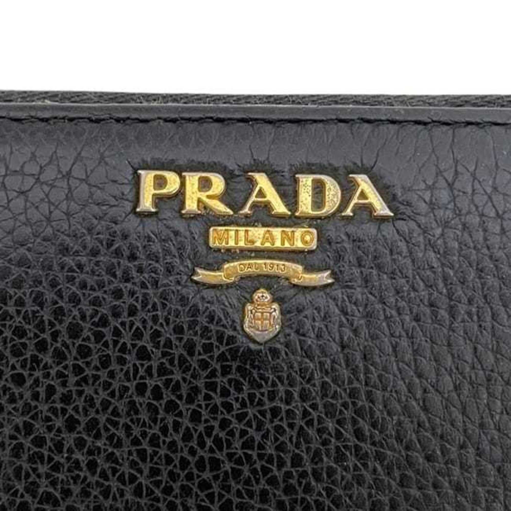 Leather Long Wallet (Bi-Fold) (Pre-Owned) - Prada - Modalova