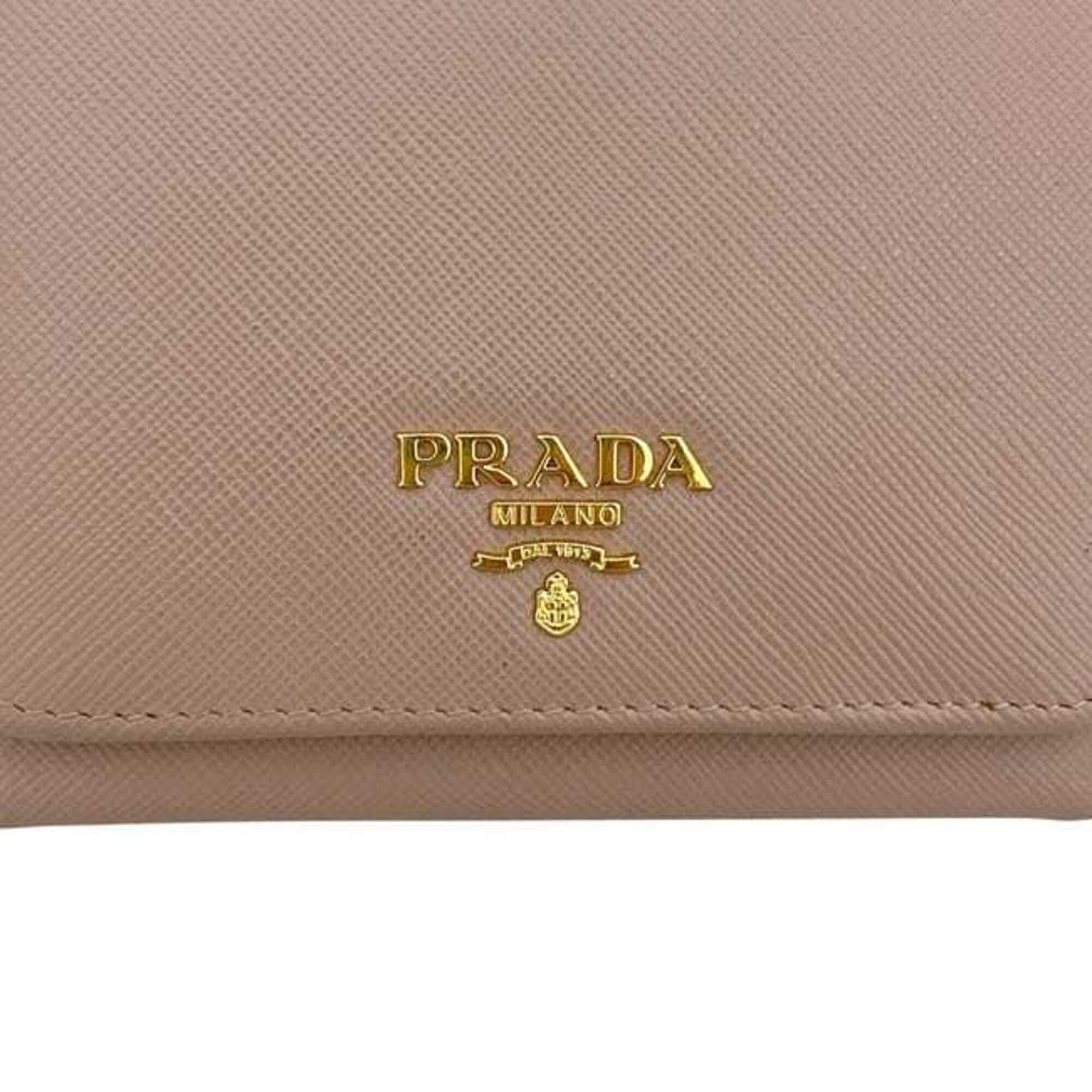 Saffiano Triangle Wallet (Tri-Fold) (Pre-Owned) - Prada - Modalova