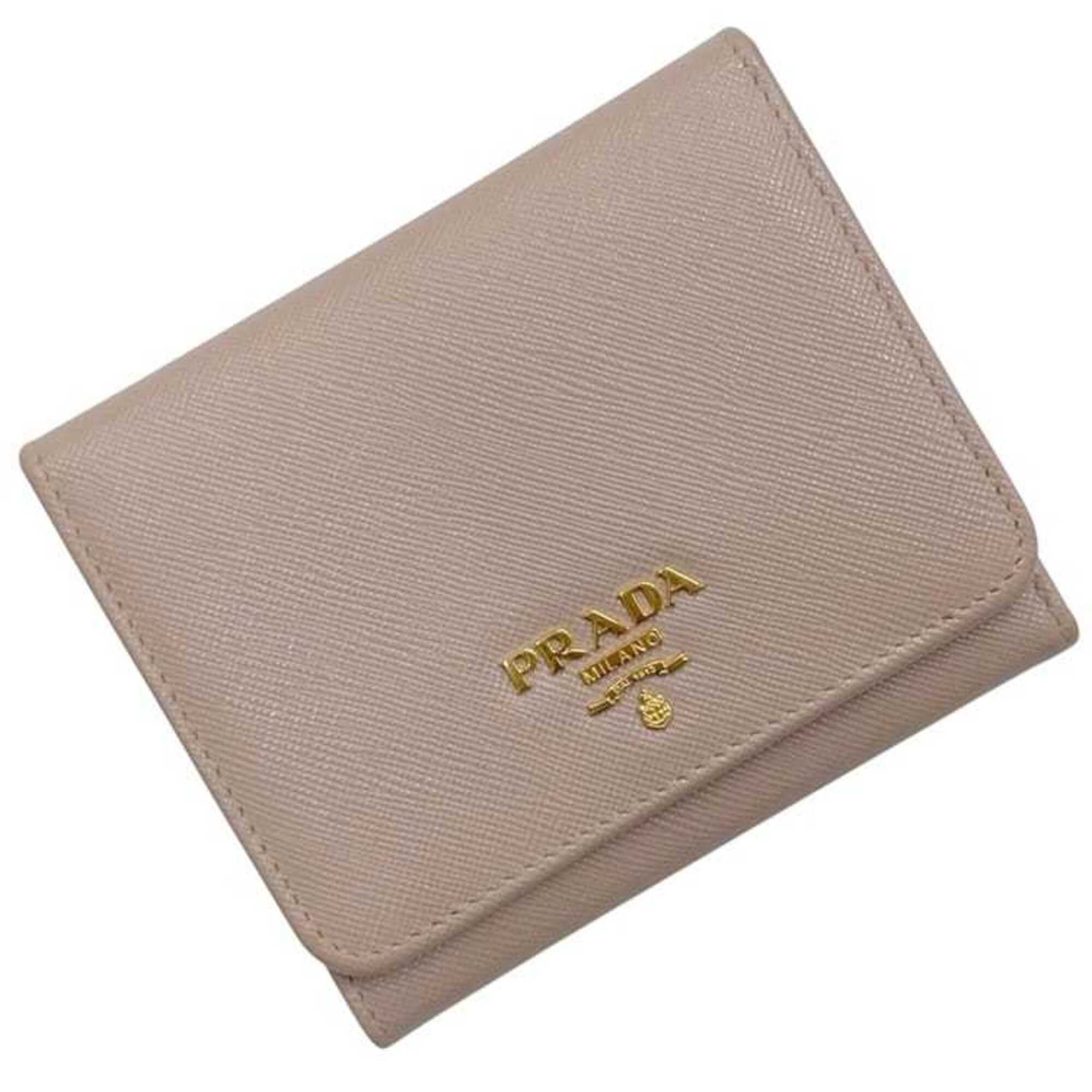 Saffiano Triangle Wallet (Tri-Fold) (Pre-Owned) - Prada - Modalova