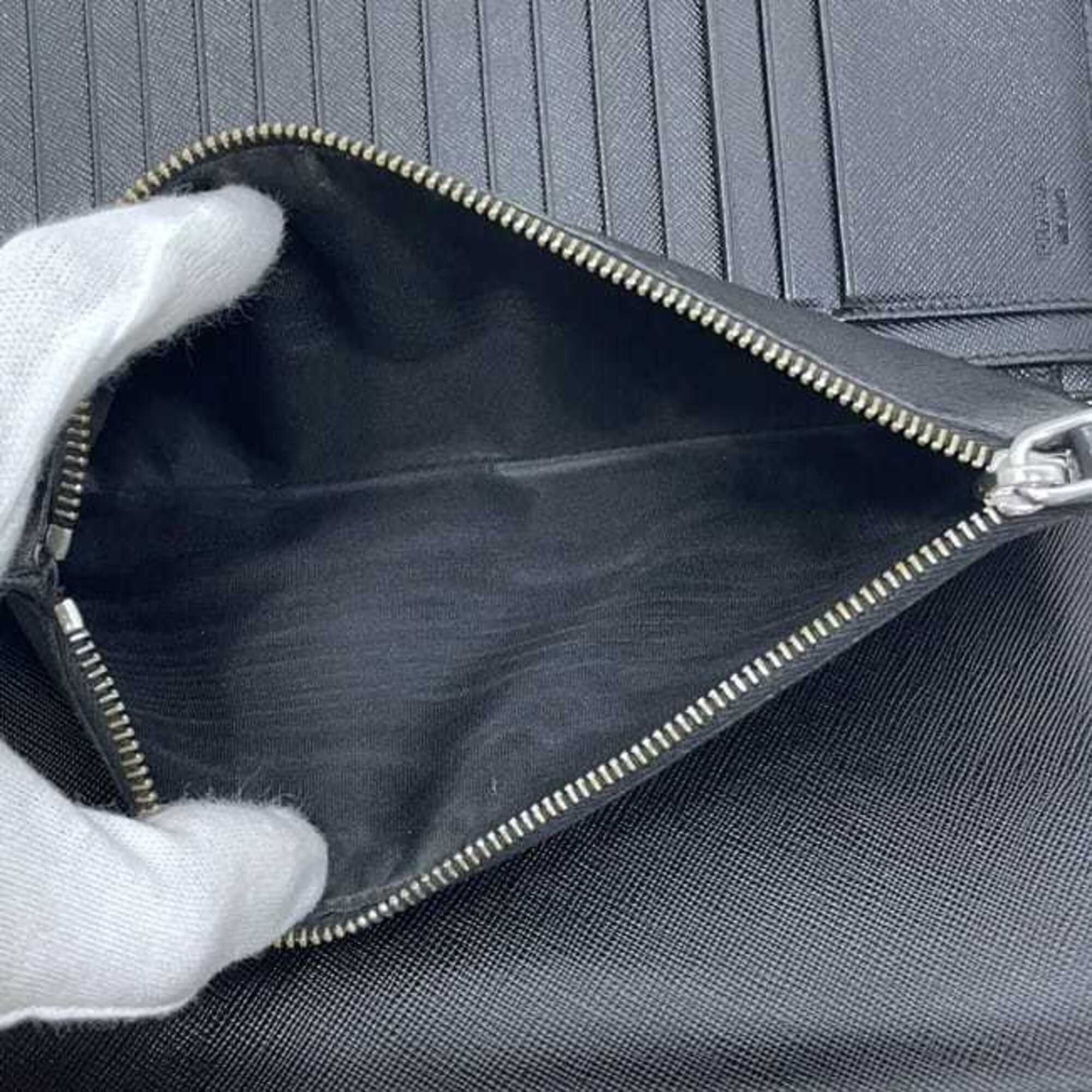 Saffiano Triangle Long Wallet (Bi-Fold) (Pre-Owned) - Prada - Modalova