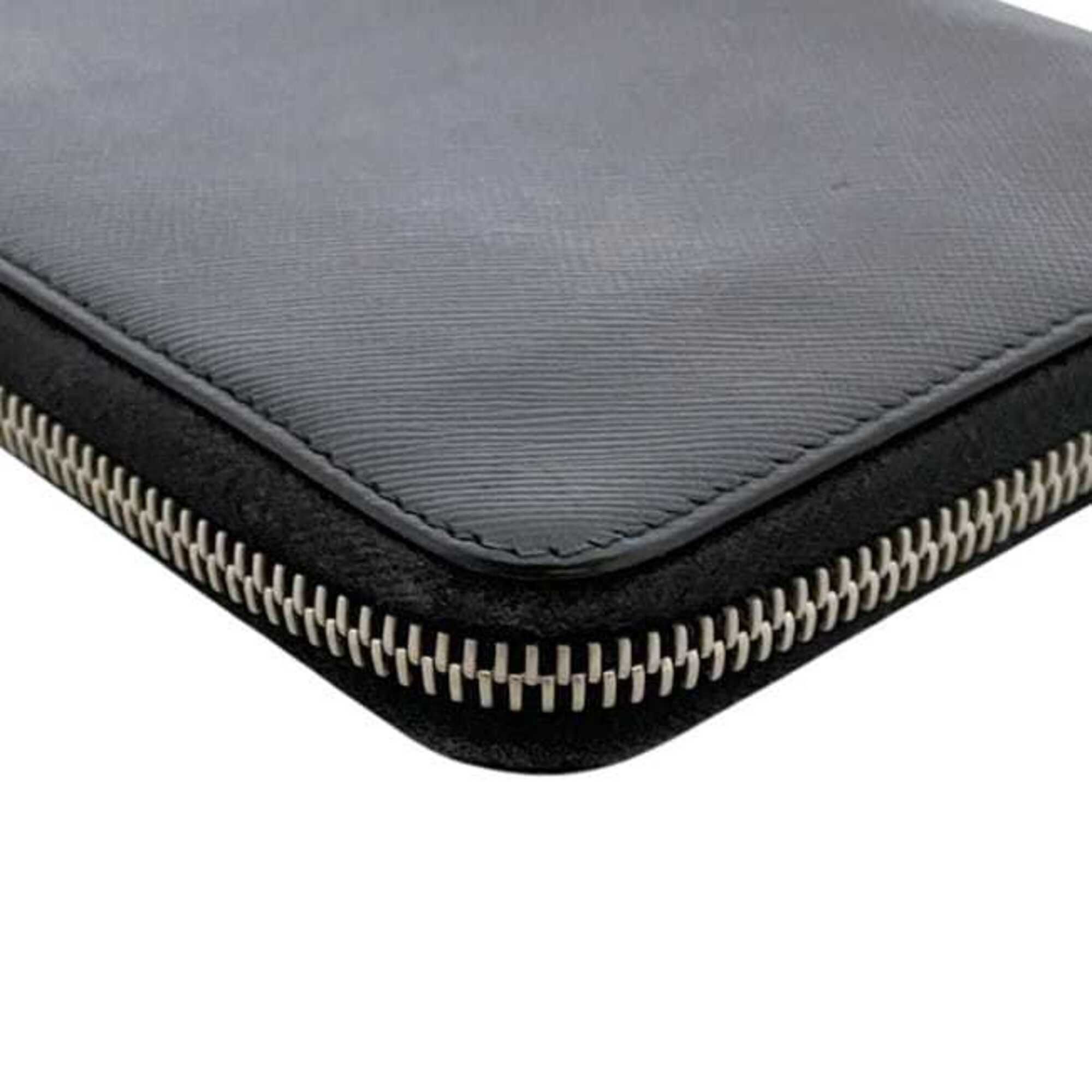 Saffiano Triangle Long Wallet (Bi-Fold) (Pre-Owned) - Prada - Modalova