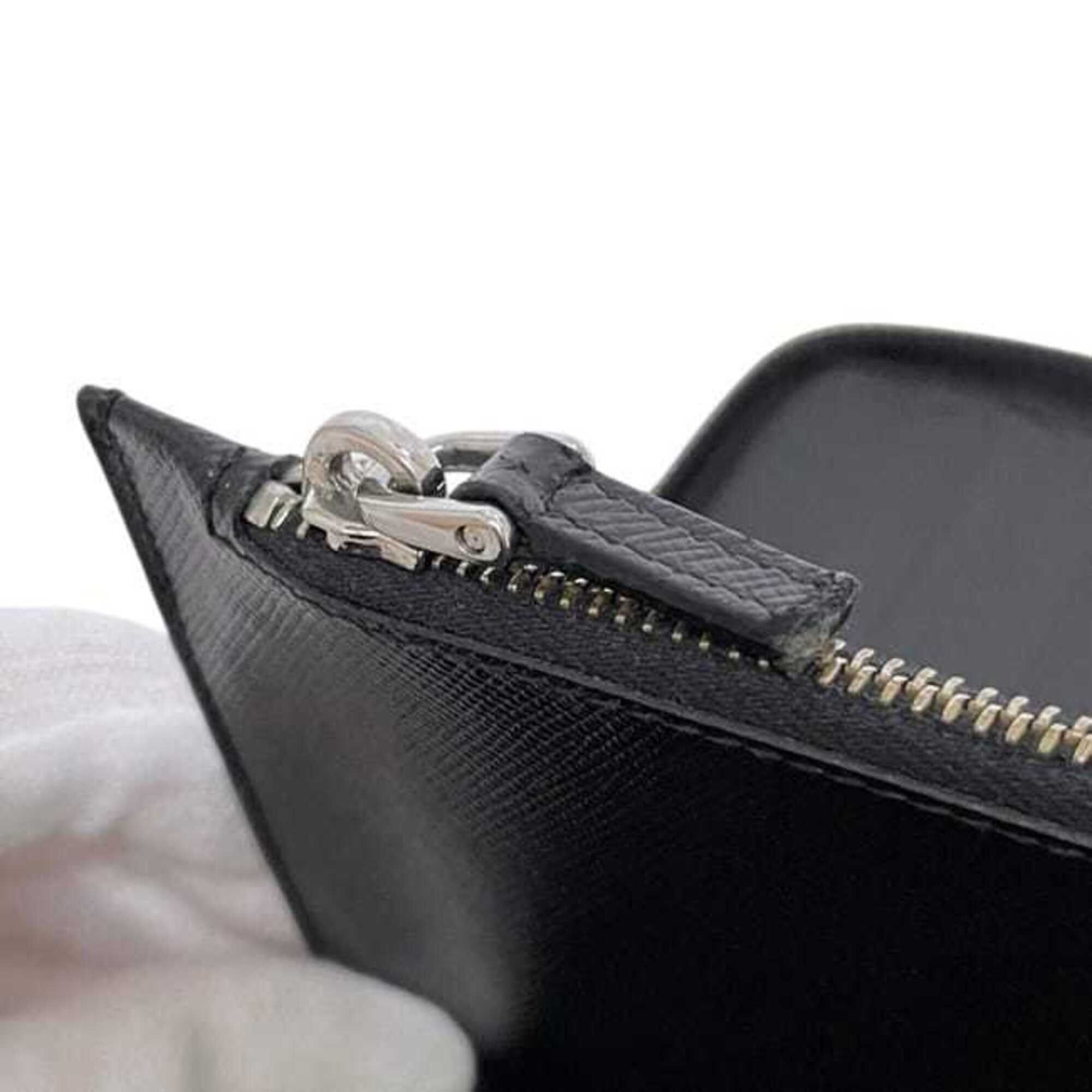 Saffiano Triangle Long Wallet (Bi-Fold) (Pre-Owned) - Prada - Modalova