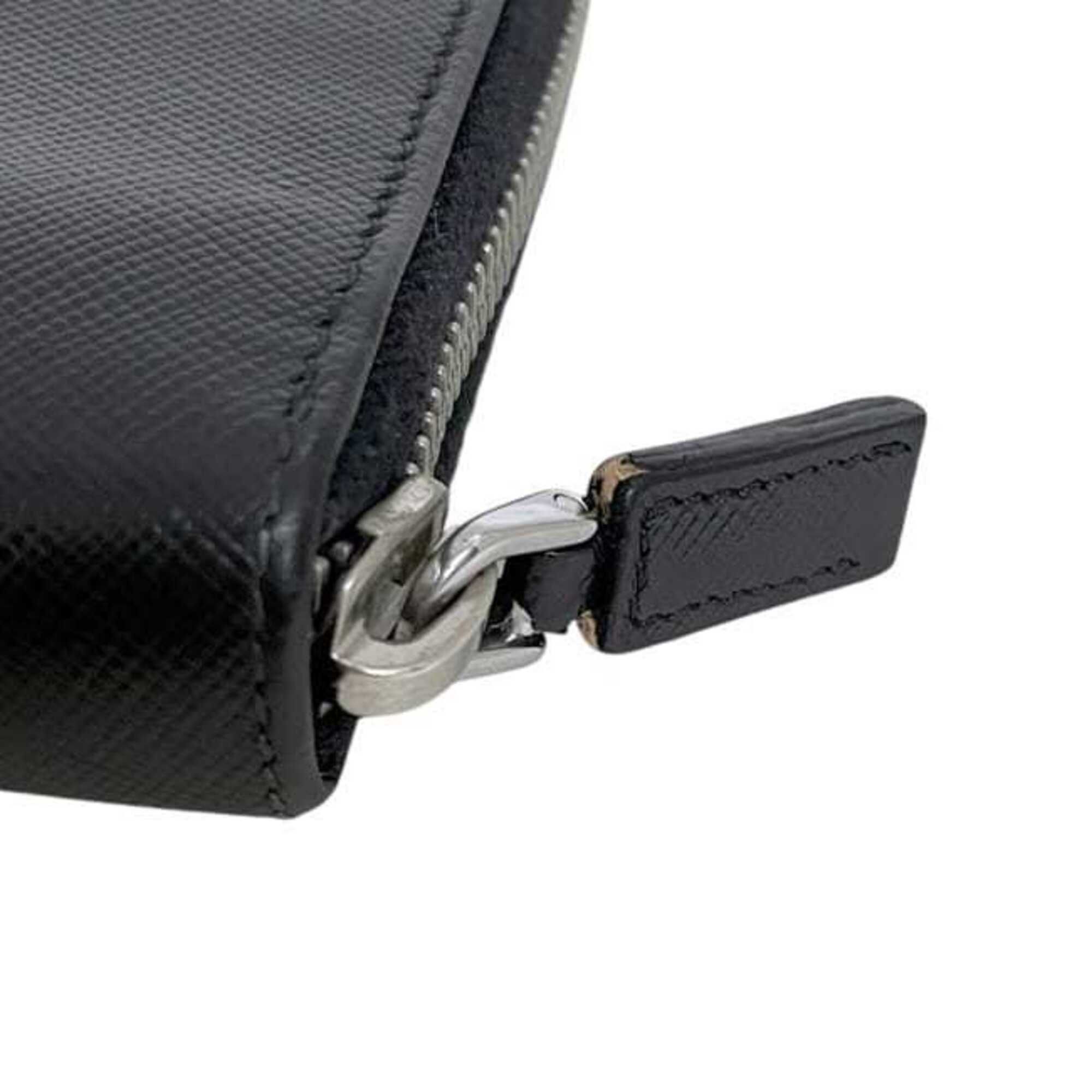 Saffiano Triangle Long Wallet (Bi-Fold) (Pre-Owned) - Prada - Modalova