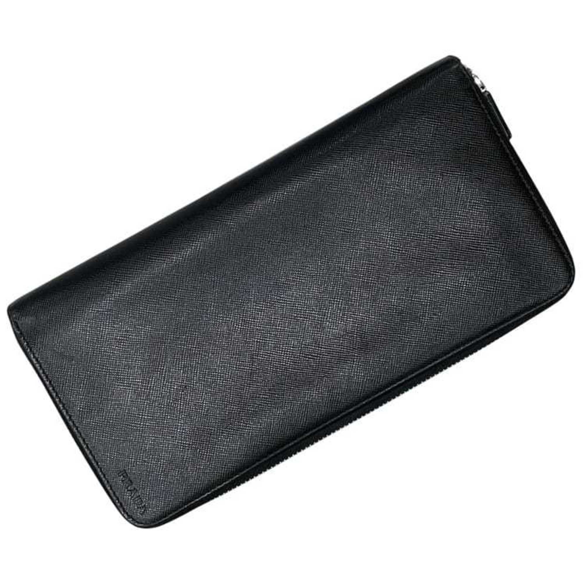 Saffiano Triangle Long Wallet (Bi-Fold) (Pre-Owned) - Prada - Modalova
