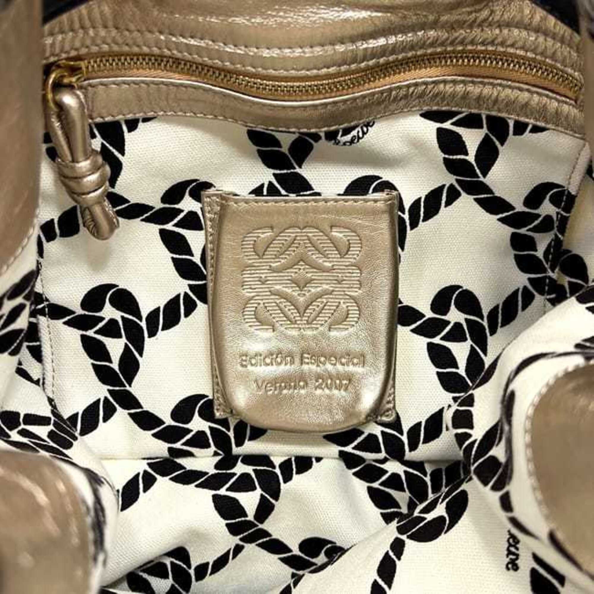 Canvas Leather Shoulder Bag (Pre-Owned) - Loewe - Modalova