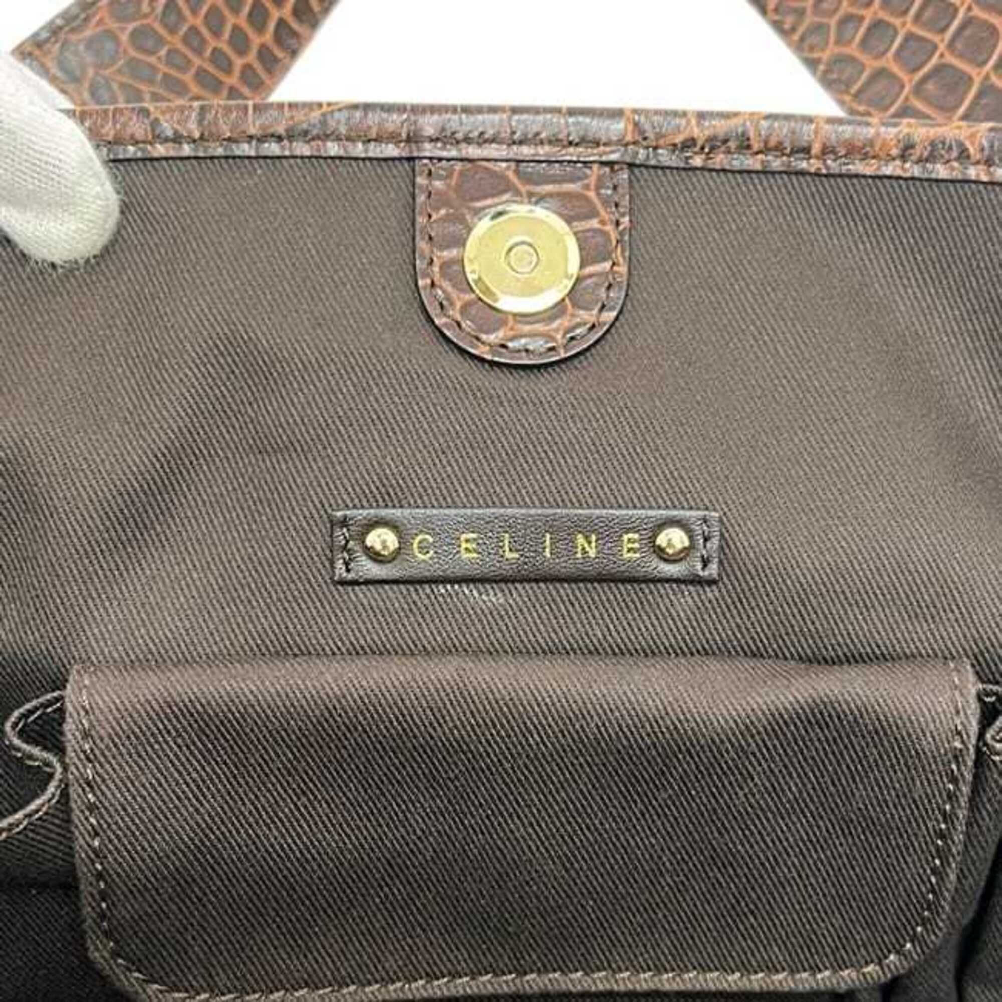 Canvas Leather Tote Bag (Pre-Owned) - Celine - Modalova
