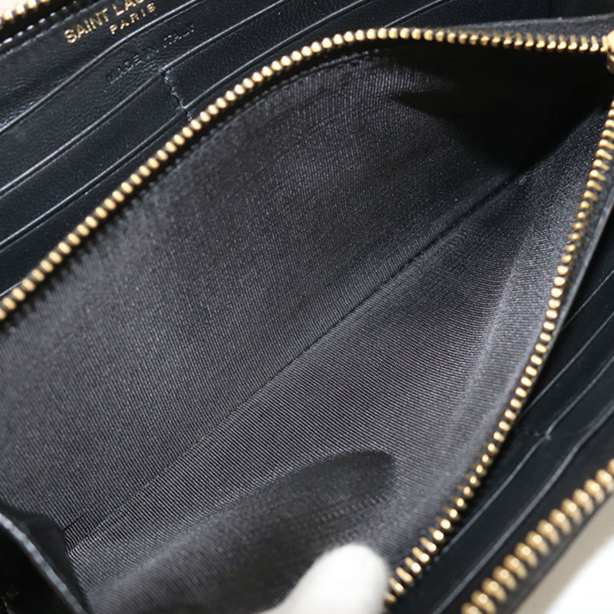 Leather Long Wallet (Bi-Fold) (Pre-Owned) - Saint Laurent - Modalova