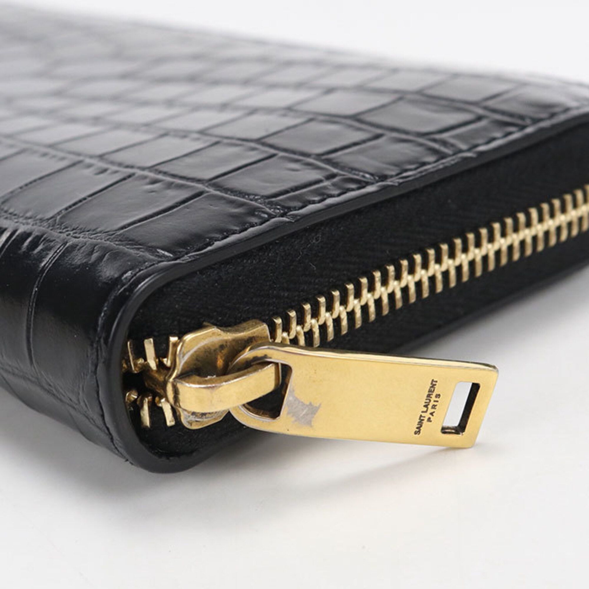Leather Long Wallet (Bi-Fold) (Pre-Owned) - Saint Laurent - Modalova