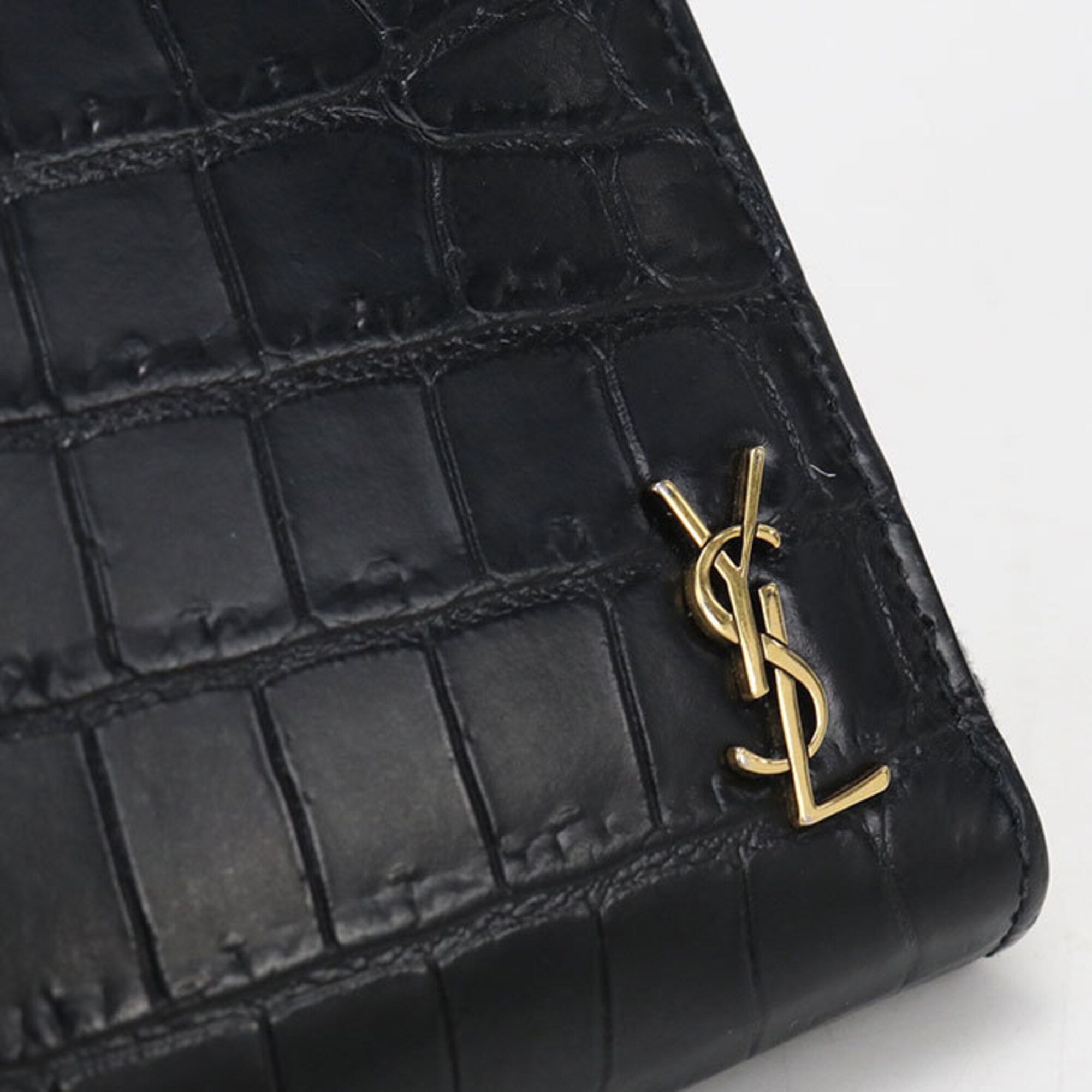 Leather Long Wallet (Bi-Fold) (Pre-Owned) - Saint Laurent - Modalova