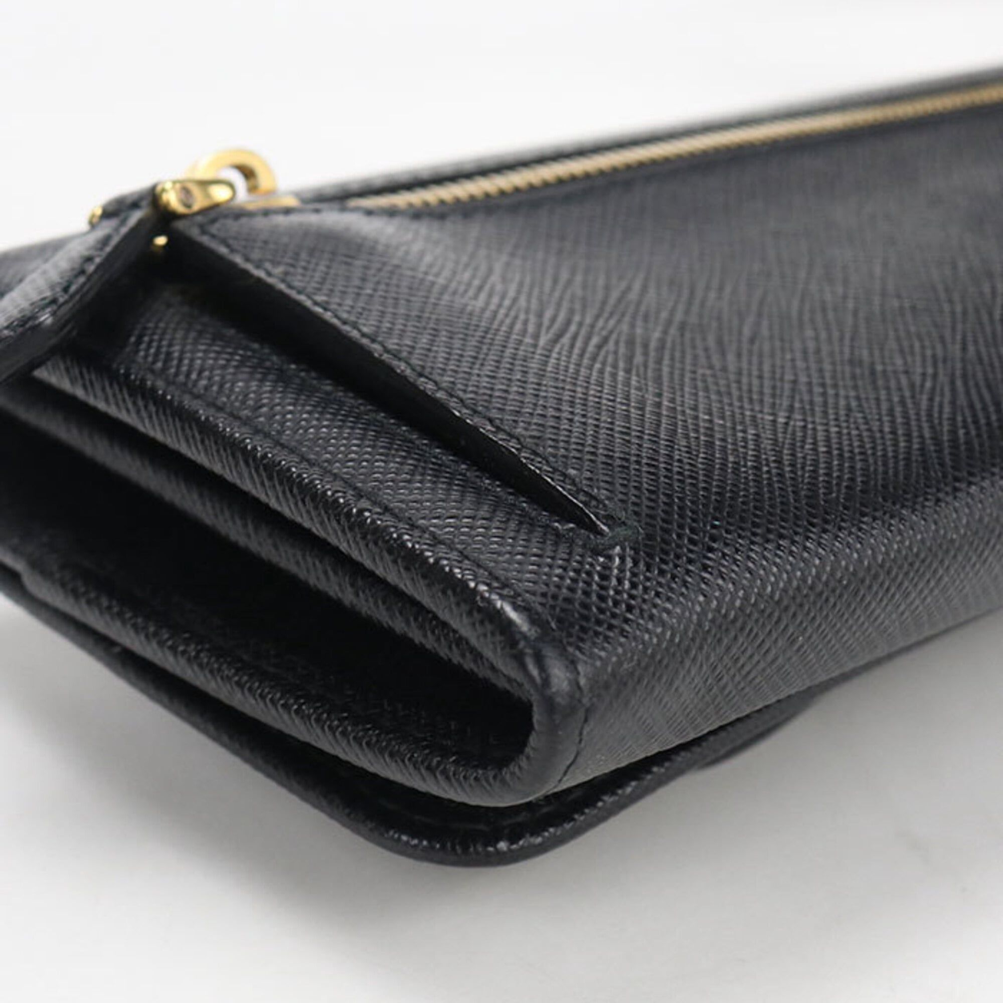 Leather Long Wallet (Bi-Fold) (Pre-Owned) - Prada - Modalova