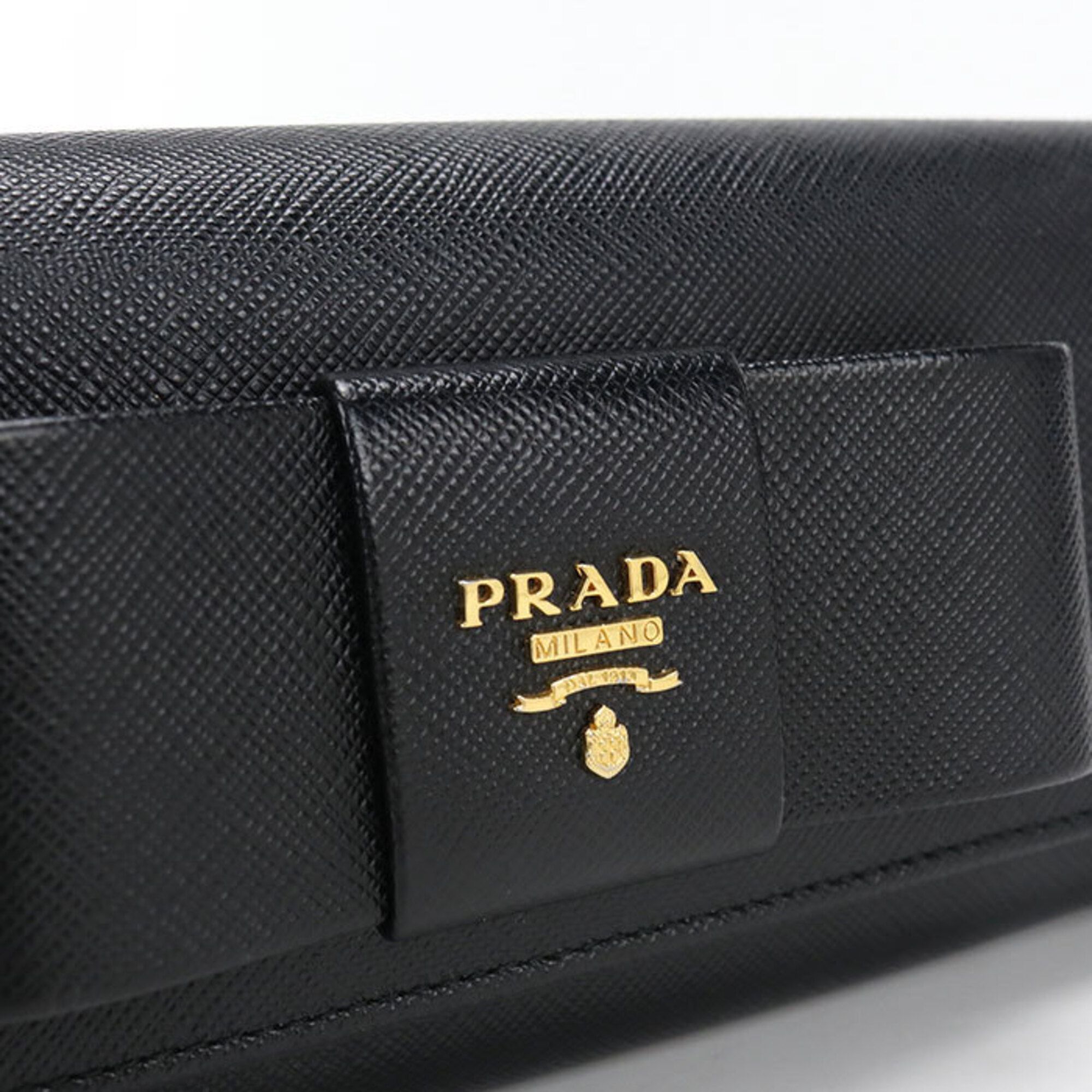 Leather Long Wallet (Bi-Fold) (Pre-Owned) - Prada - Modalova