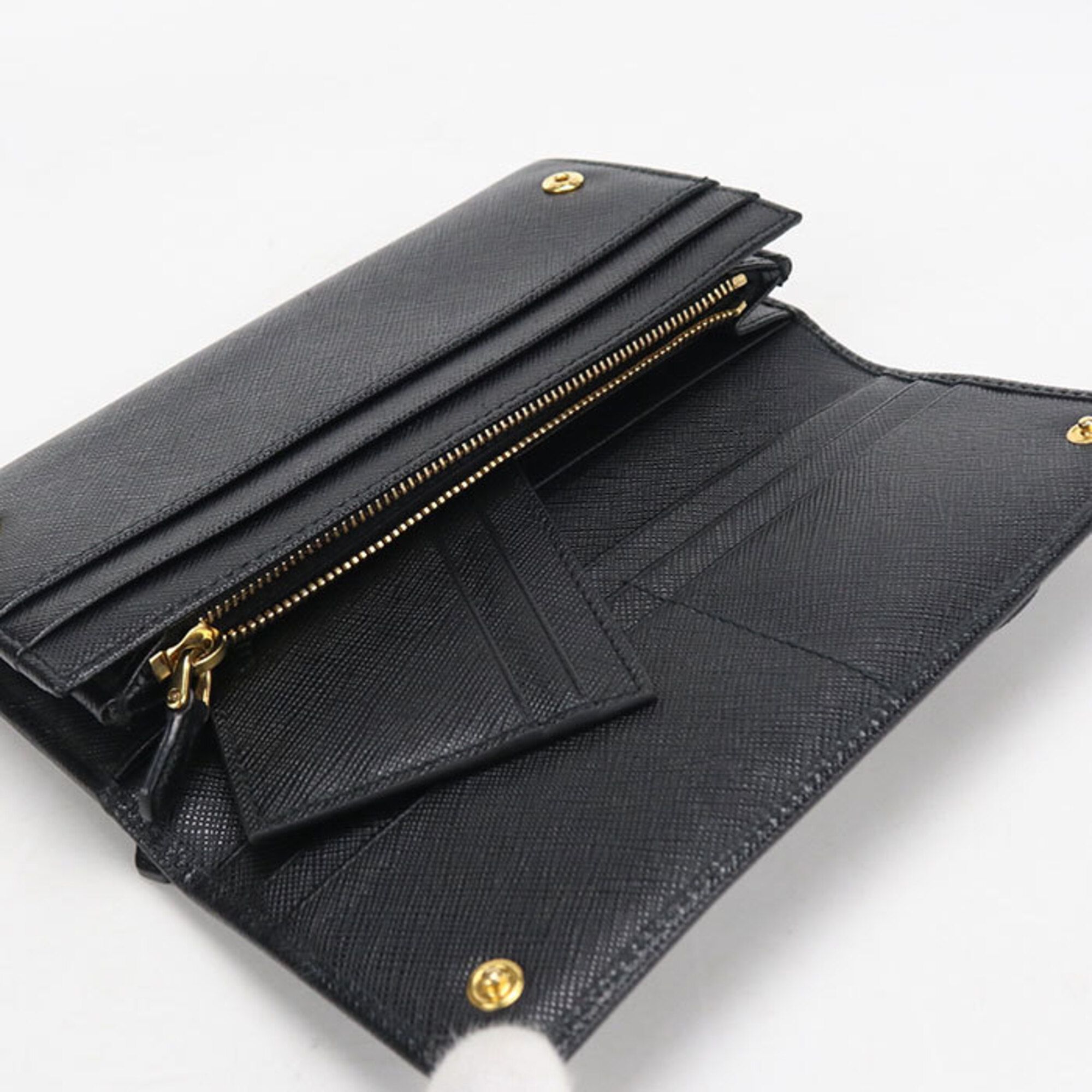 Leather Long Wallet (Bi-Fold) (Pre-Owned) - Prada - Modalova