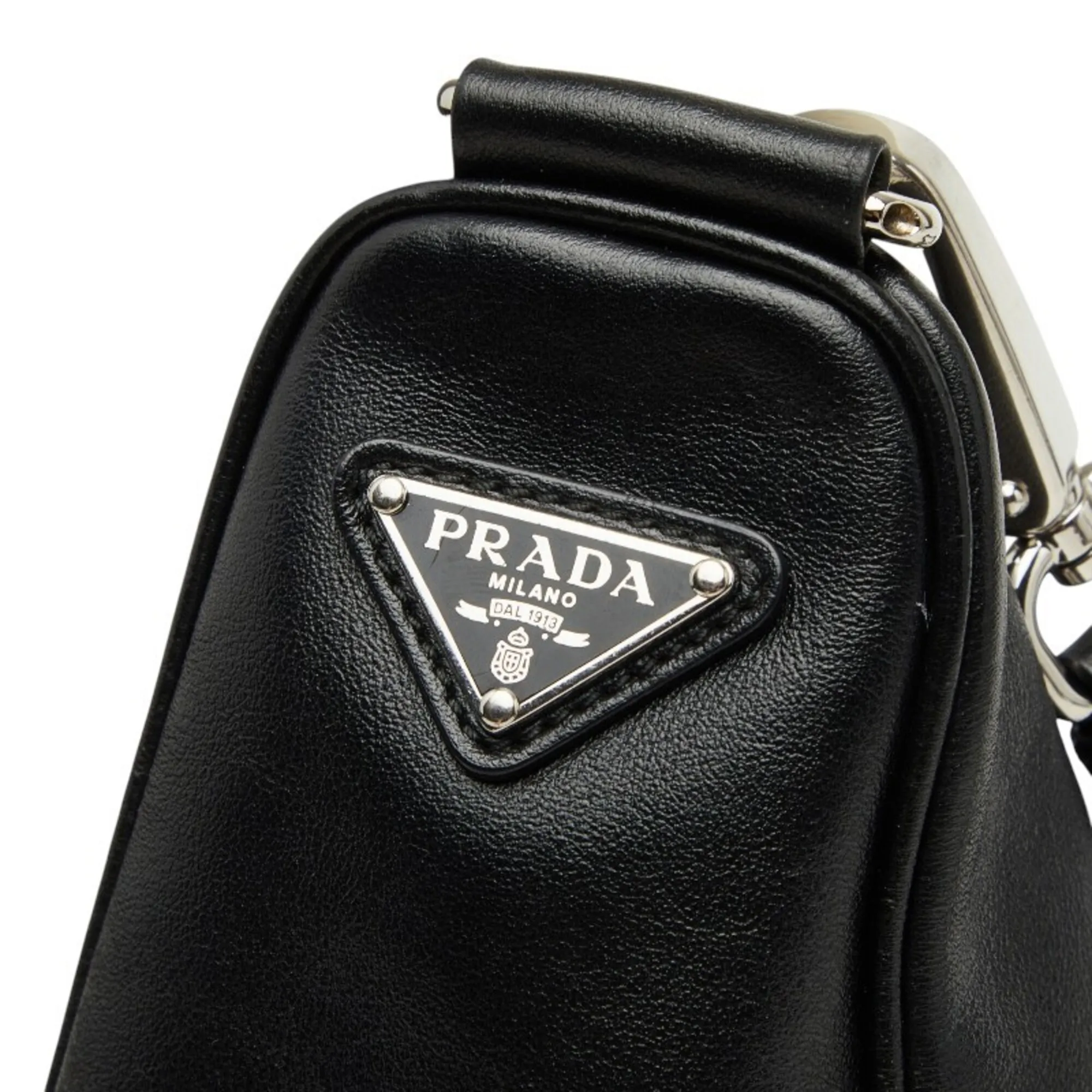 Leather Pouch Shoulder Bag (Pre-Owned) - Prada - Modalova