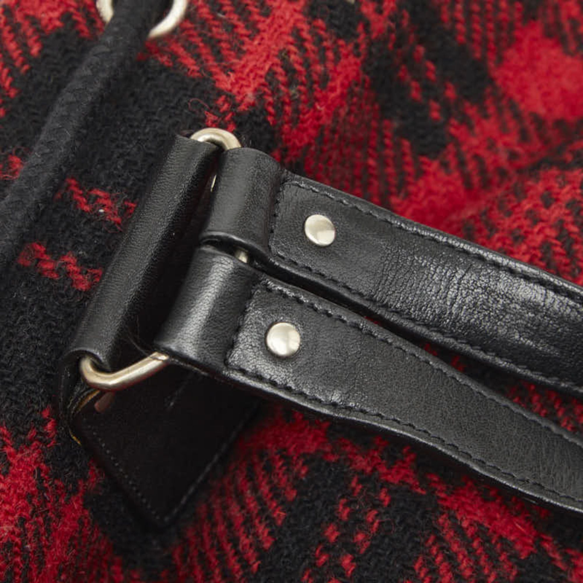 Leather Wool Backpack (Pre-Owned) - Saint Laurent - Modalova