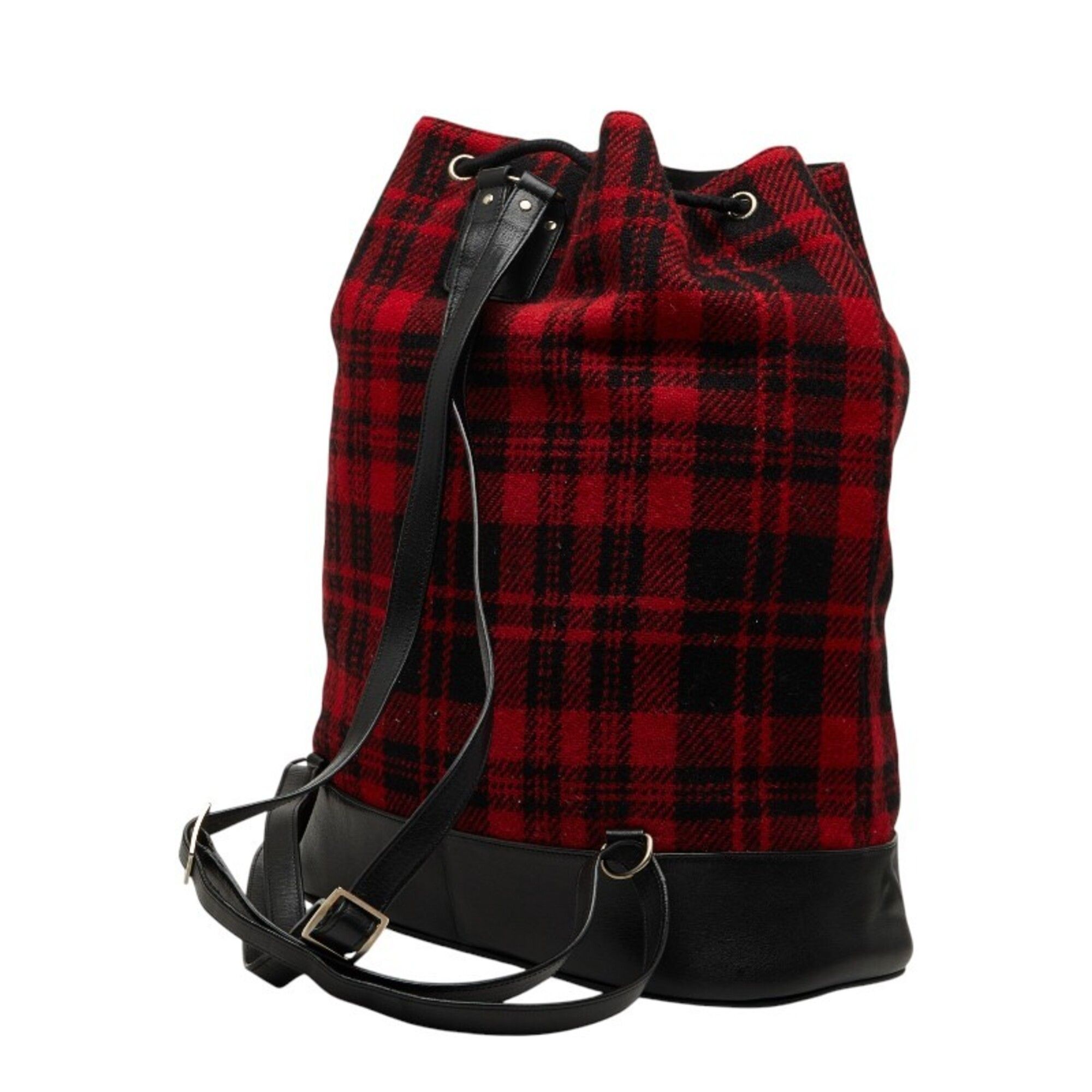 Leather Wool Backpack (Pre-Owned) - Saint Laurent - Modalova