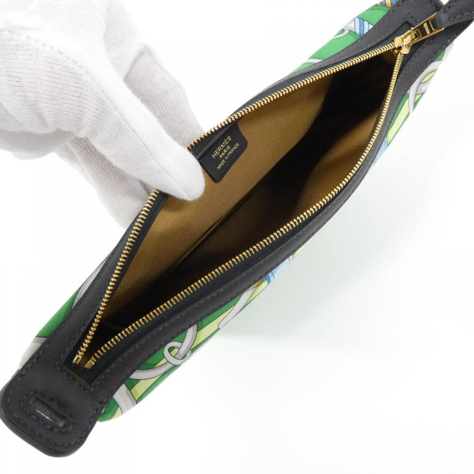 Silk Swift Leather Handbag Pouch (Pre-Owned) - Hermes - Modalova