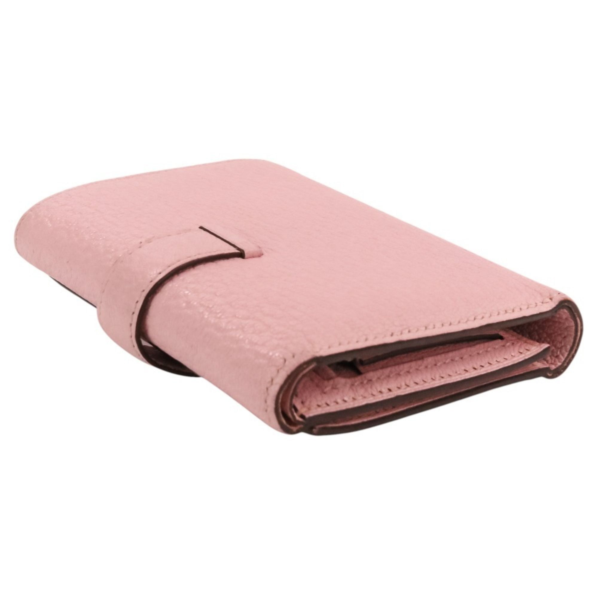 Chevre Leather Wallet (Tri-Fold) (Pre-Owned) - Hermes - Modalova