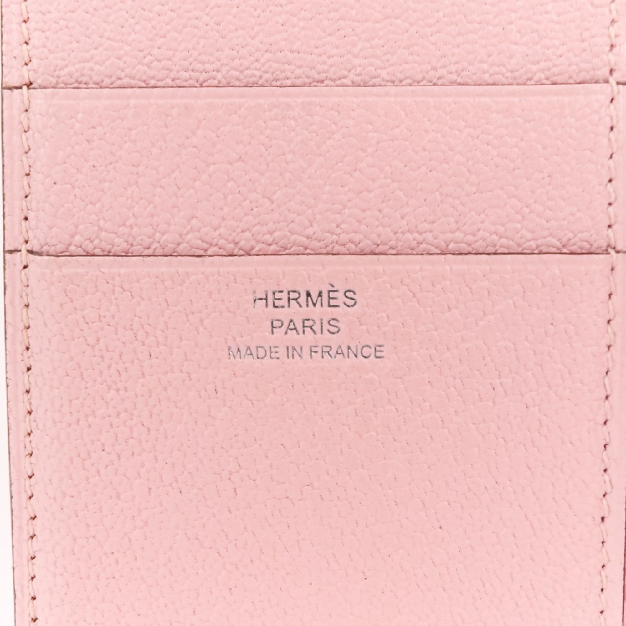 Chevre Leather Wallet (Tri-Fold) (Pre-Owned) - Hermes - Modalova
