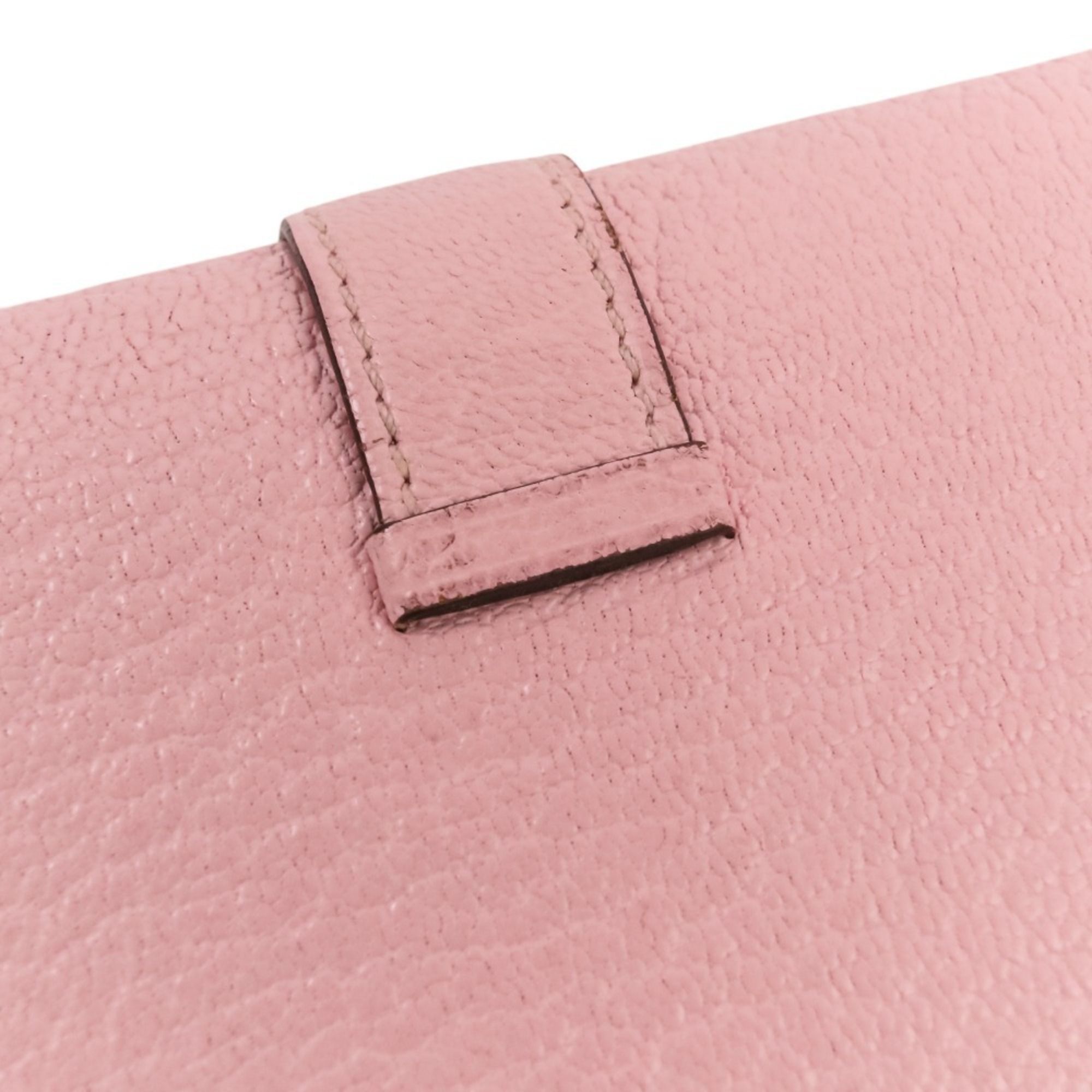 Chevre Leather Wallet (Tri-Fold) (Pre-Owned) - Hermes - Modalova